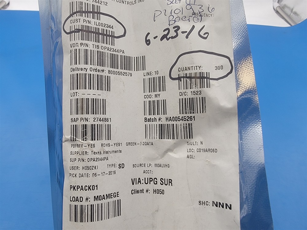 New (33pcs) OPA2344PA BURR BROWN IC Linear