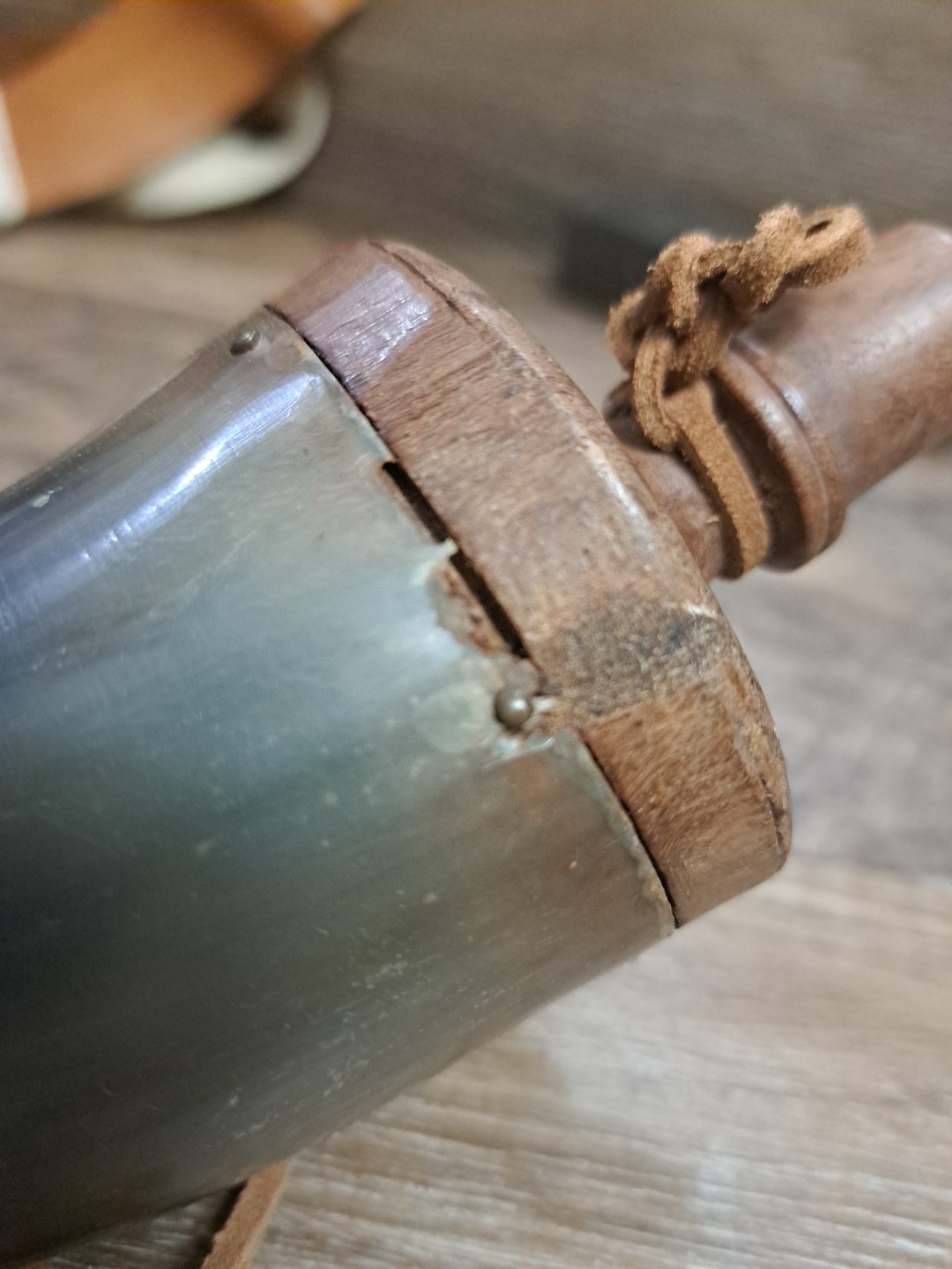 Vtg. Blackpowder Muzzleloader Powderhorn