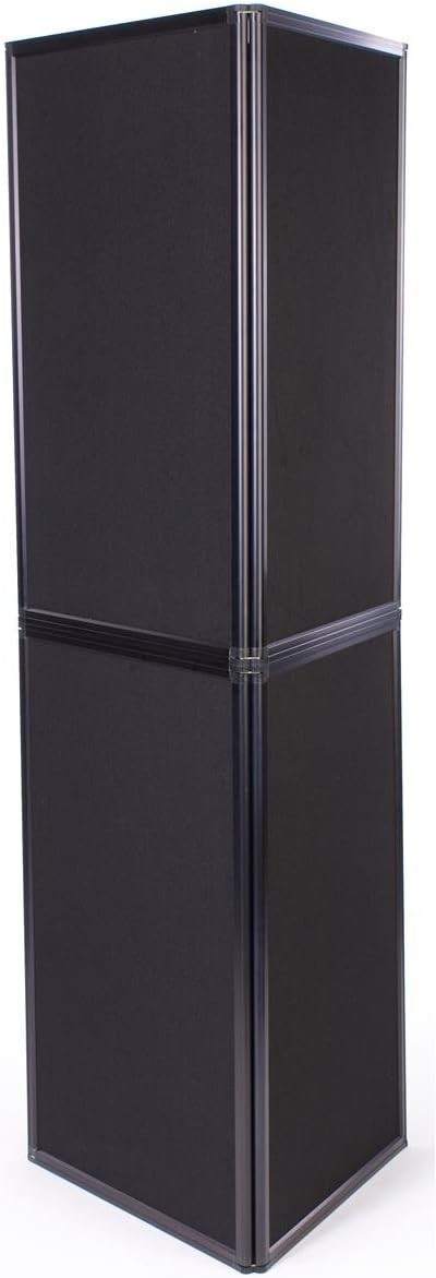Portable Display Panel System Black | 67"w Floor Standing Hook & Loop Display