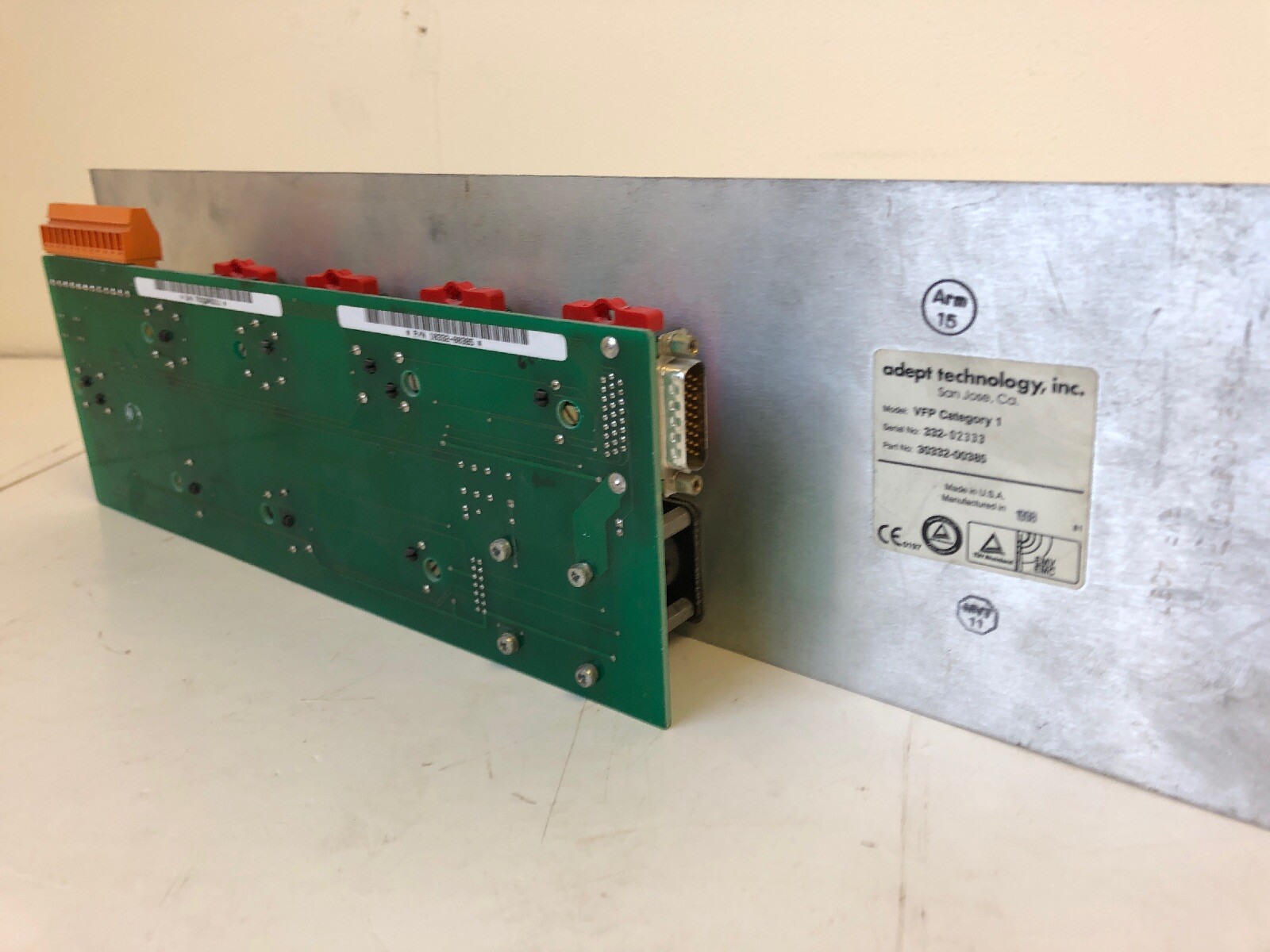 Adept Technology VFP Category 1 Control Panel Assembly 30332-00385 *Warranty*