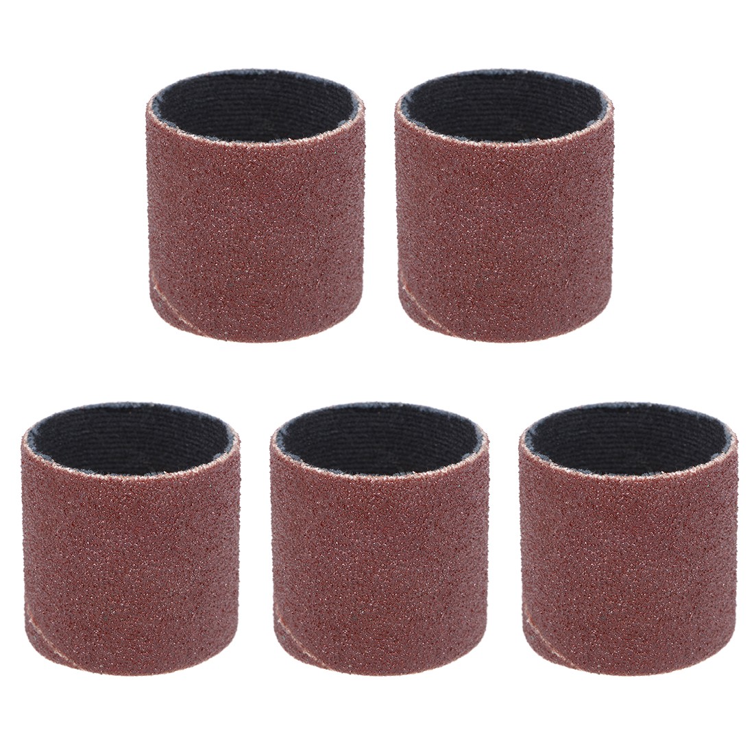 1 inch x 1 inch Sanding Sleeves 120 Grits Sandpapers Band Drums 5 Pcs