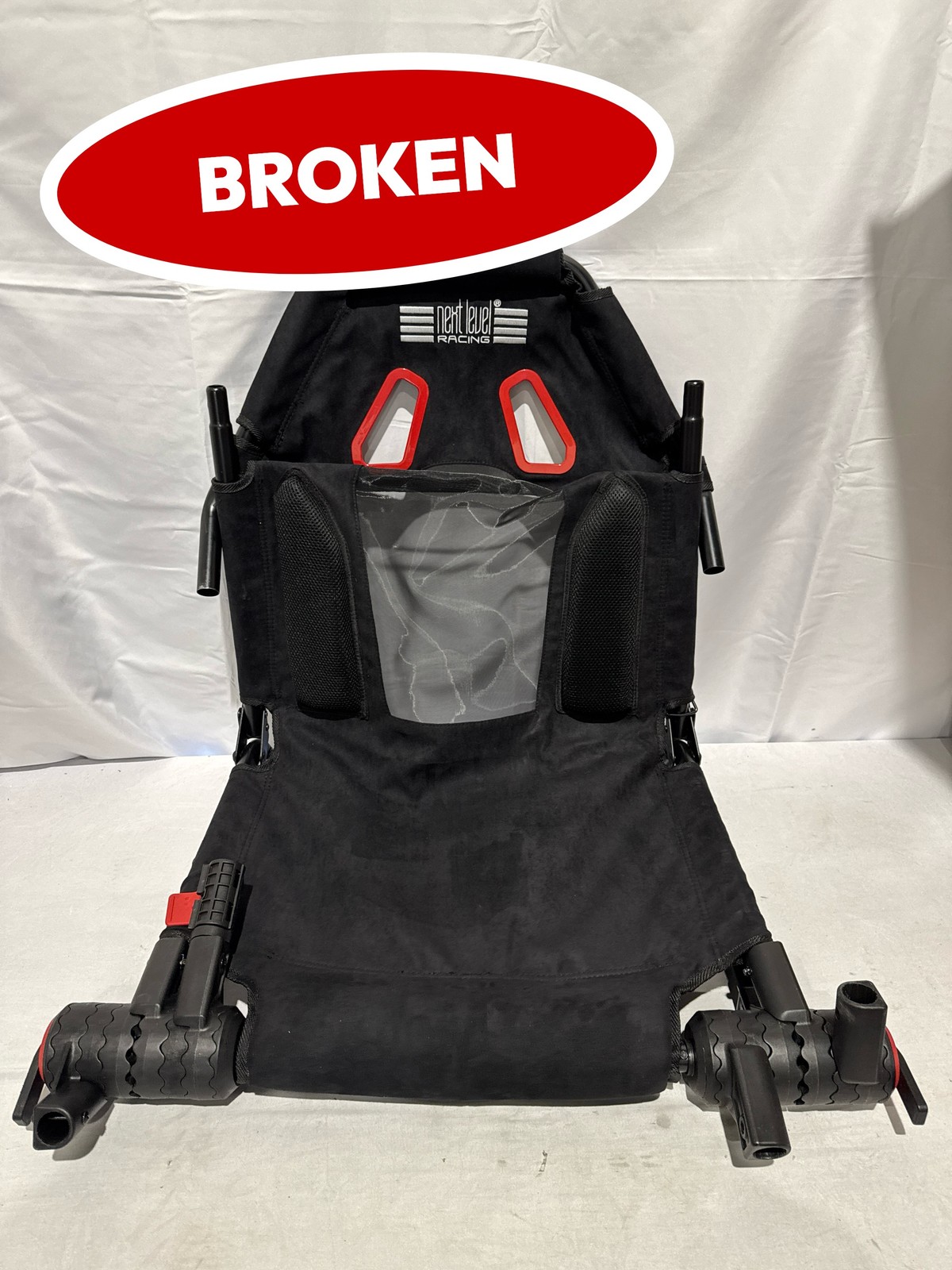 (BROKEN) Next Level Racing GT Lite Foldable Simulator Cockpit Chair Black (4)