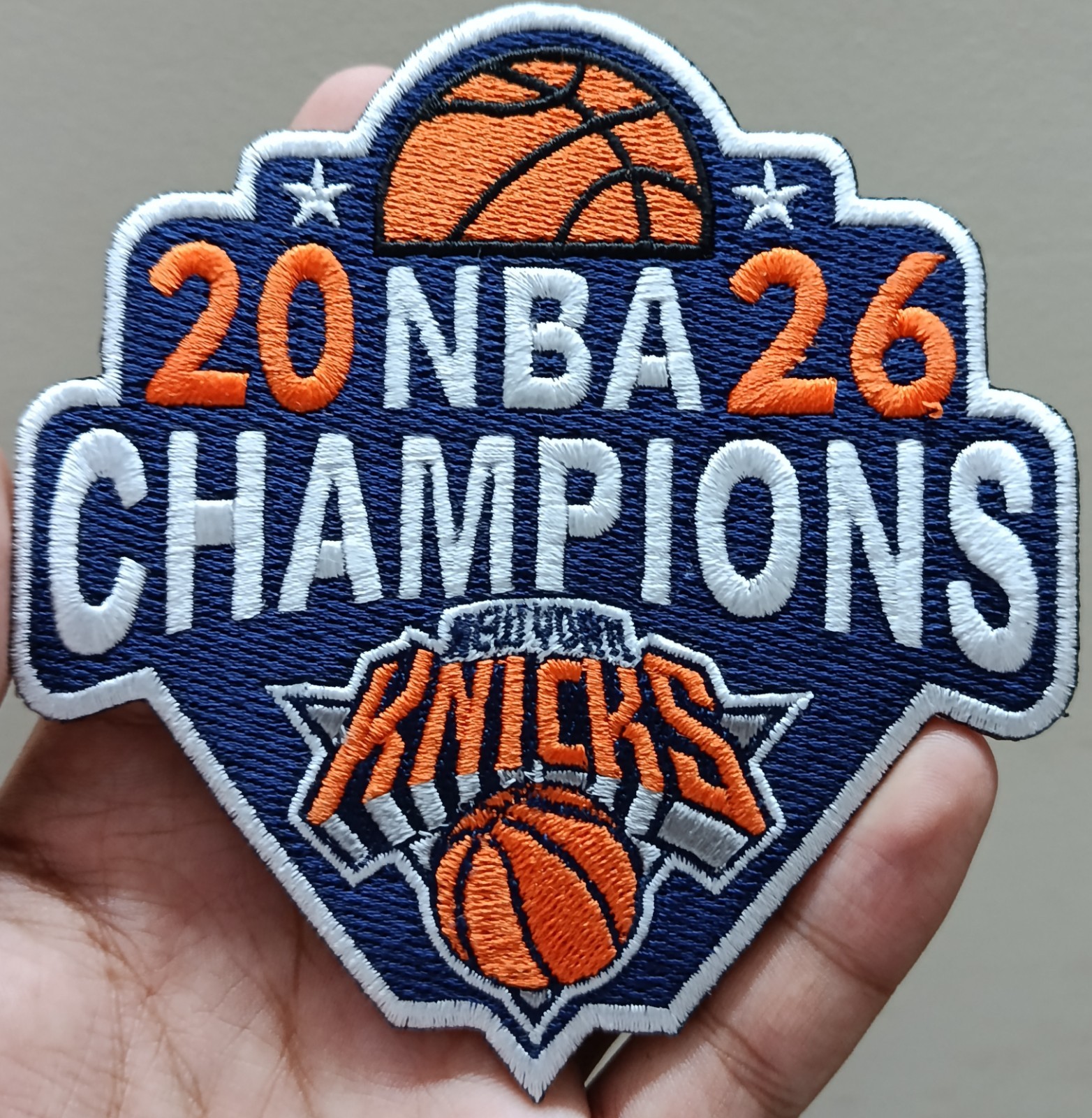 Knicks 2026 Champions Iron On Patch - Sew Patch - Embroidered Patch