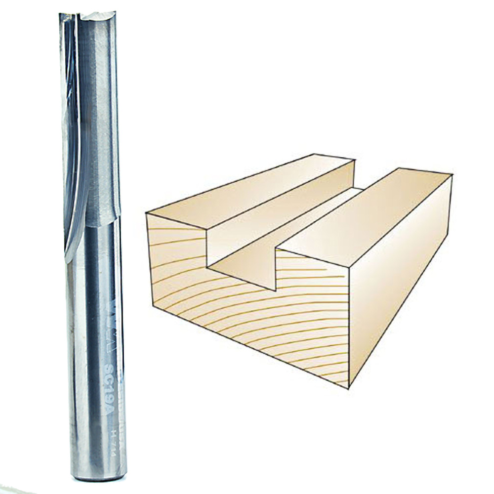 Whiteside SC19A Carbide Straight 3/8"SH, 3/8"CD, 1-1/4"CL