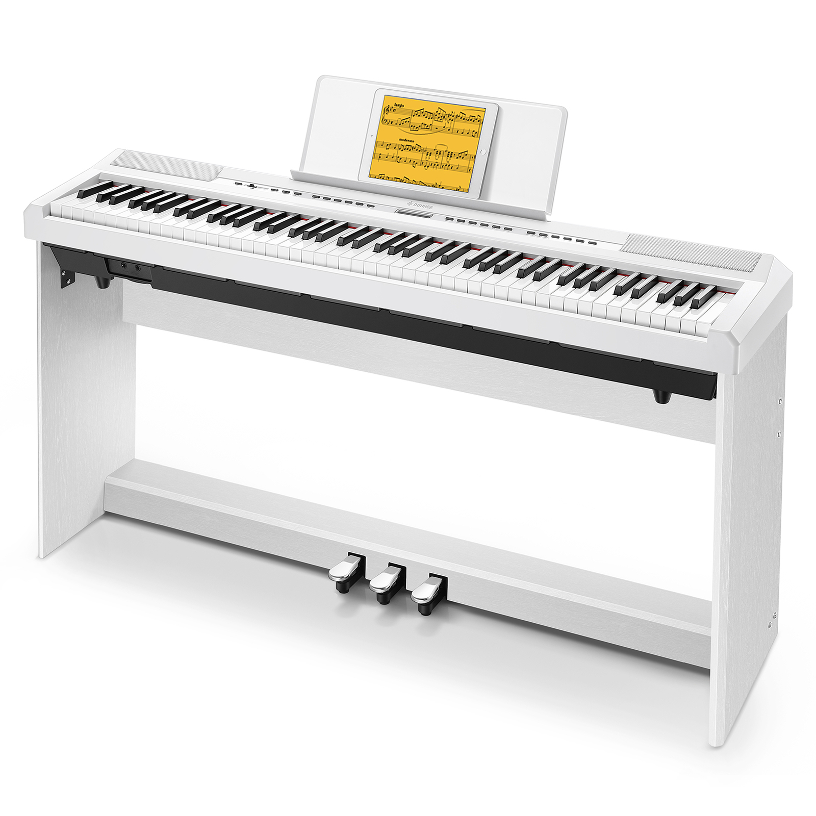 🎹 Donner DEP-20 Digital Piano Keyboard 88 Full Weighted Key With Stand Pedal