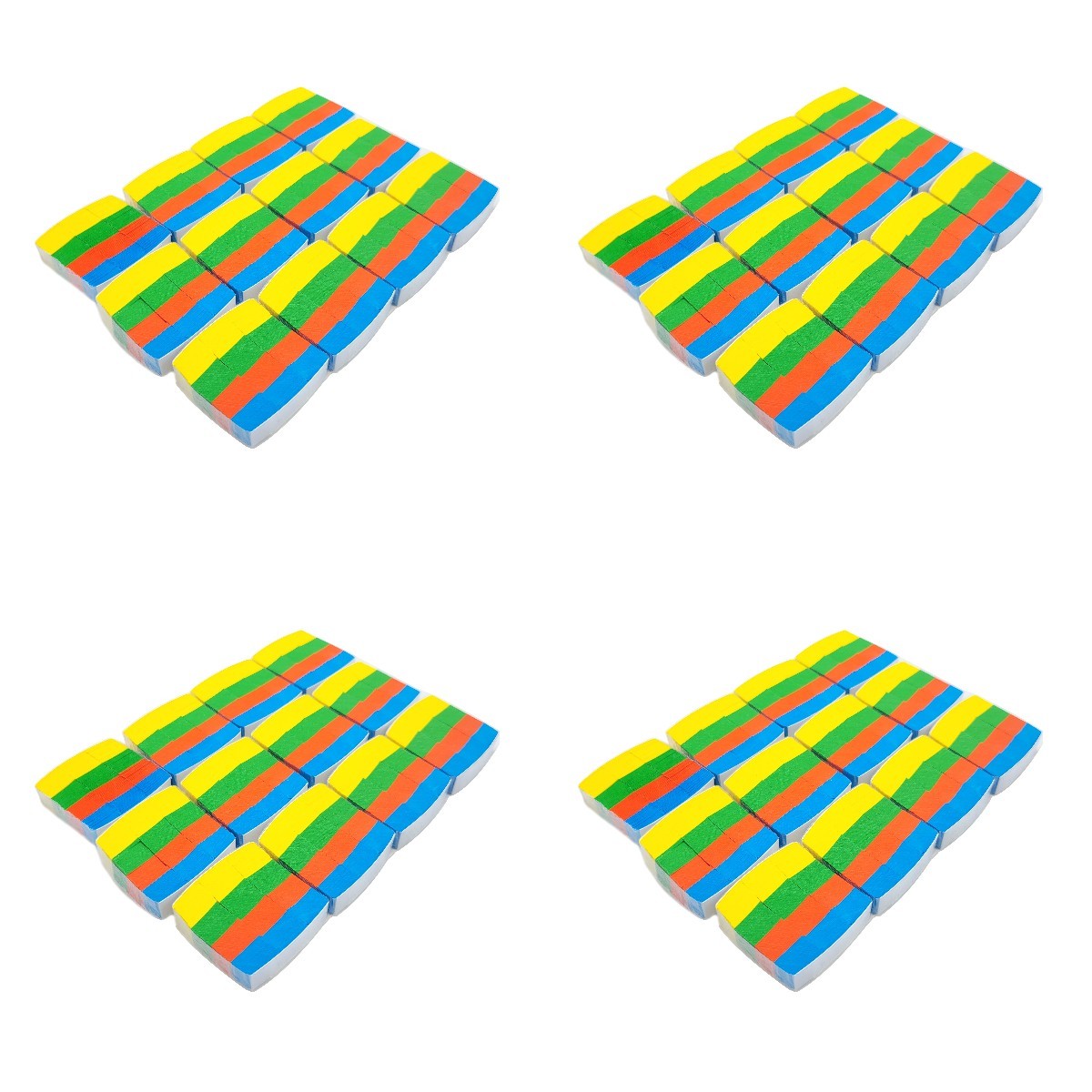 4 Bags Colorful Snow Storm Paper Professional Magician Gimmick for Stage Magic