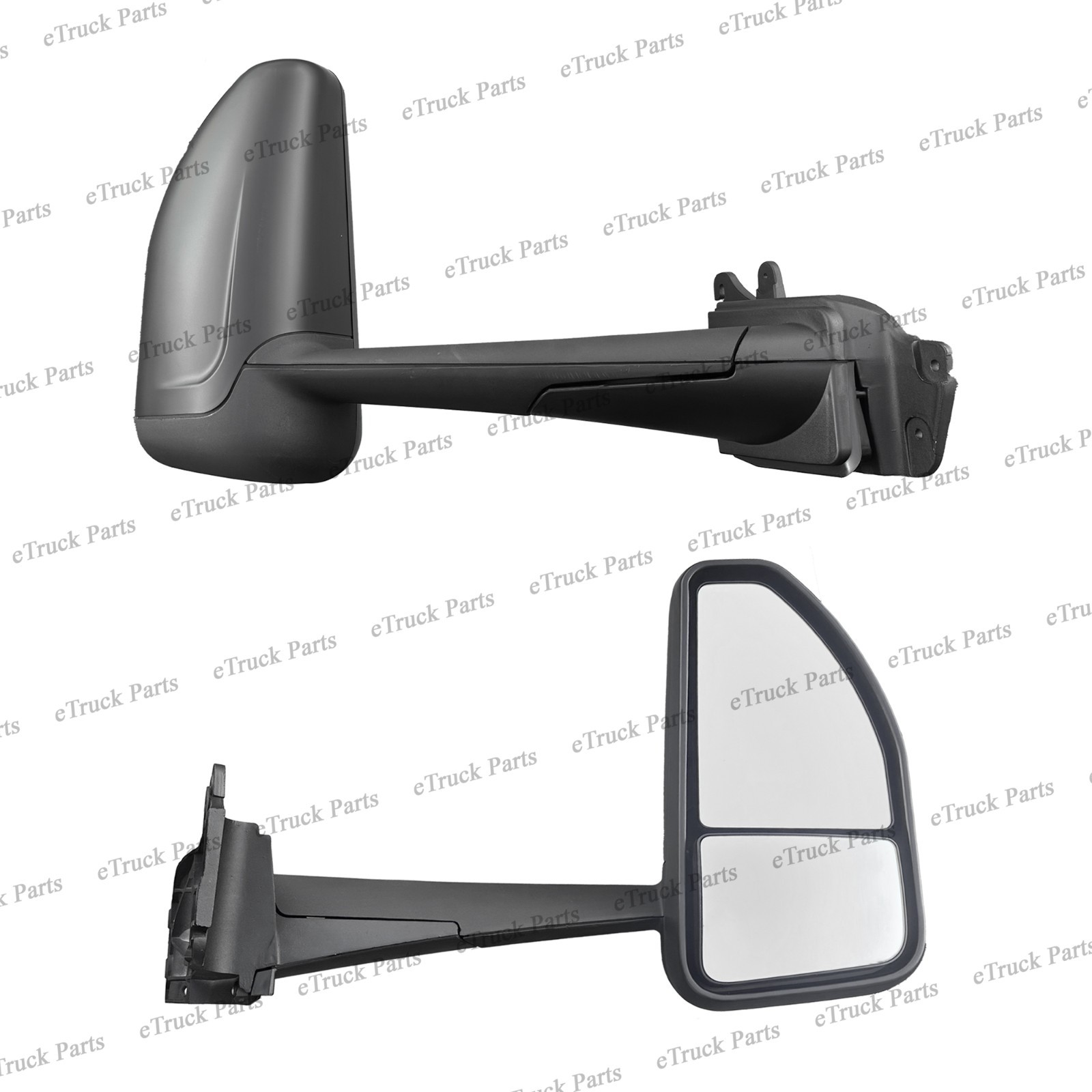 2022–2025 Peterbilt 579 Passenger Side Door Mirror Assembly with Black Cover