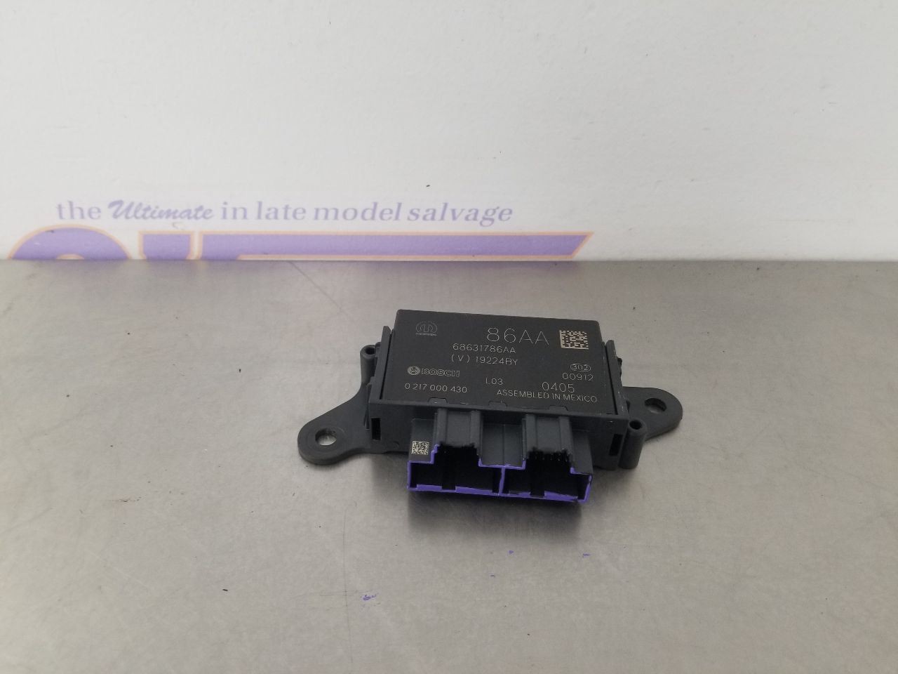 25 JEEP GRAND CHEROKEE ALTITUDE PARK ASSIST CONTROL MODULE 68631786AA