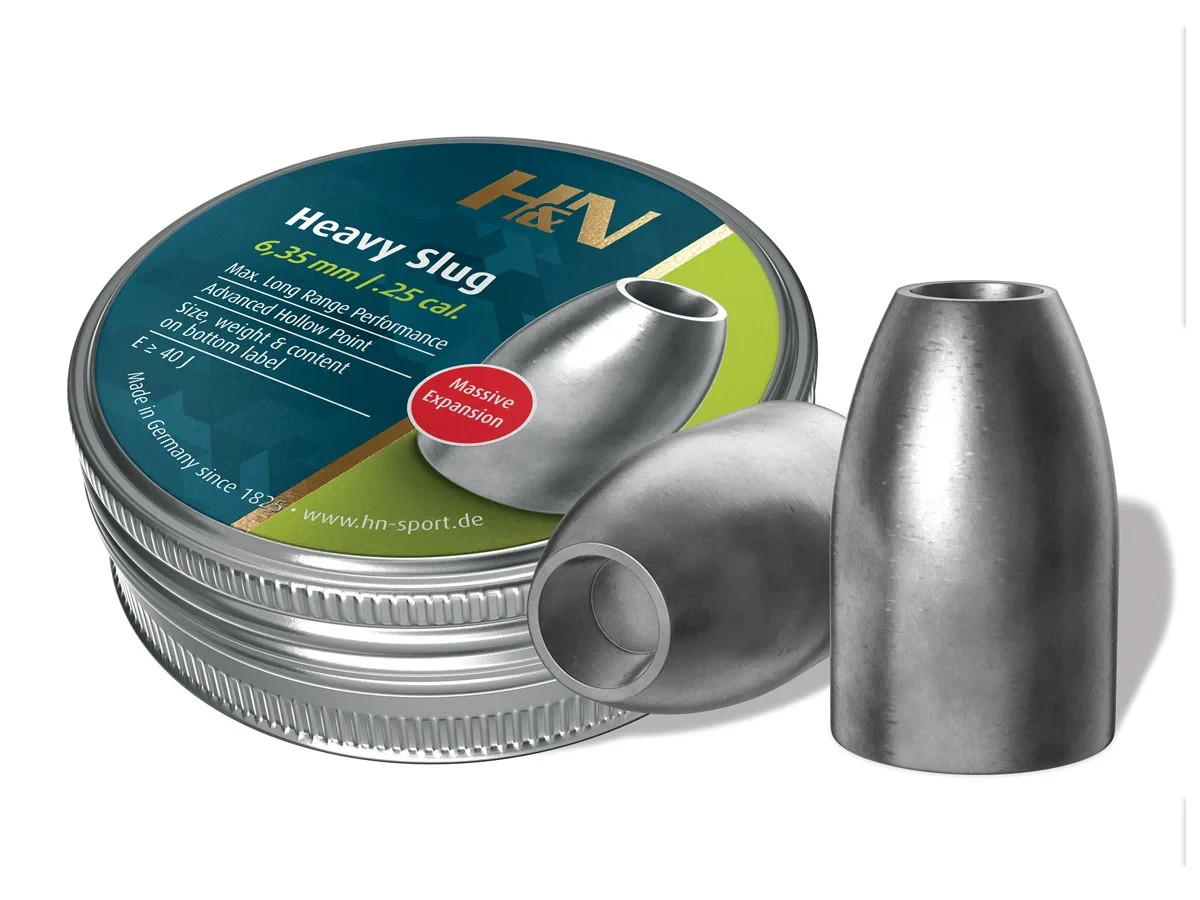 (NEW) H&N Slug HP Heavy, .249 Cal., 46 Grains, Hollowpoint, 100ct
