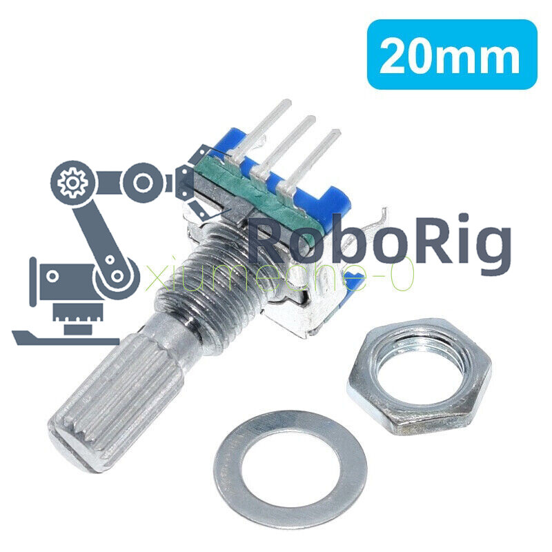 5pcs Rotary encoder with switch EC11 Audio digital potentiometer 20mm handle