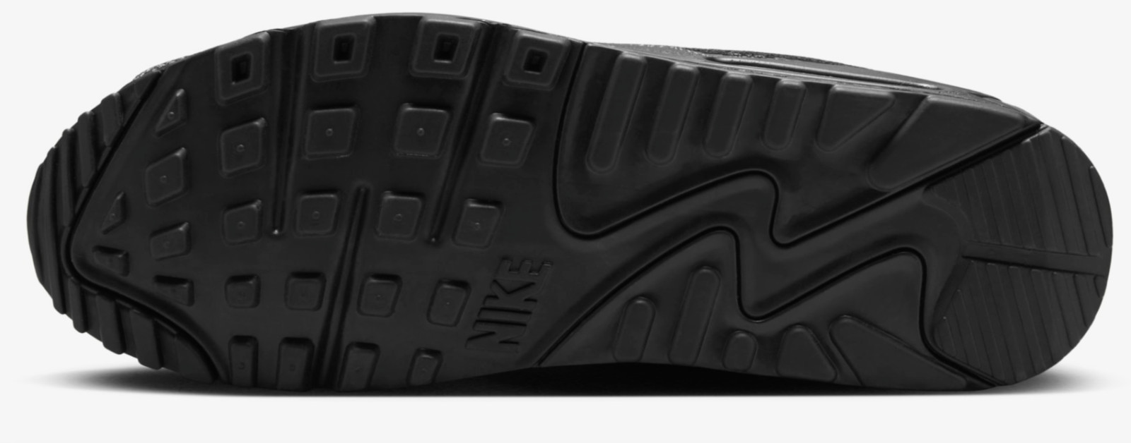 New NIKE Air Max 90 Reflective Men's Athletic Sneakers triple black all sizes