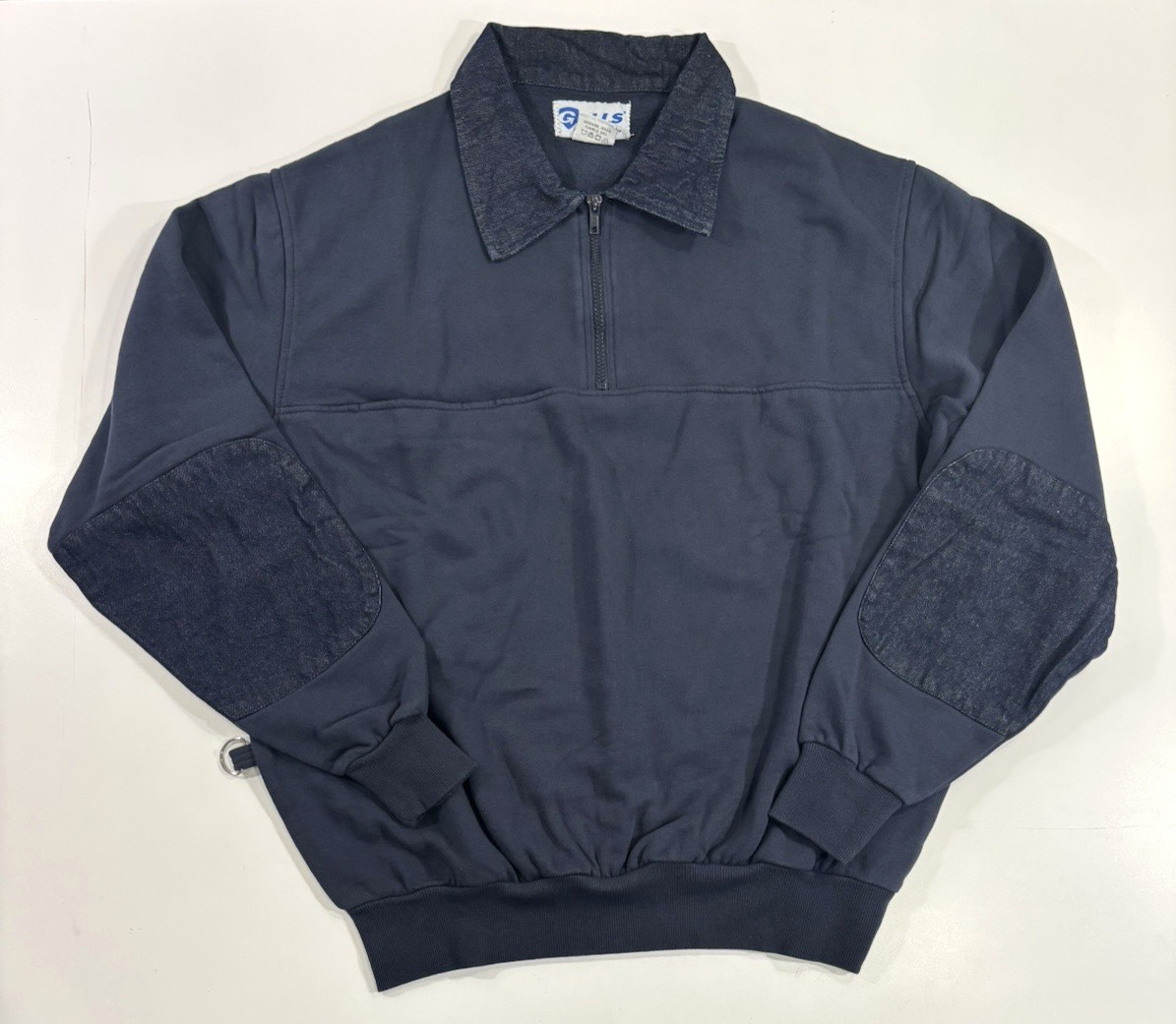NWT MEDIUM GALLS FIREFIGHTER WORK SHIRT WITH DENIM COLLAR SW663 NAVY