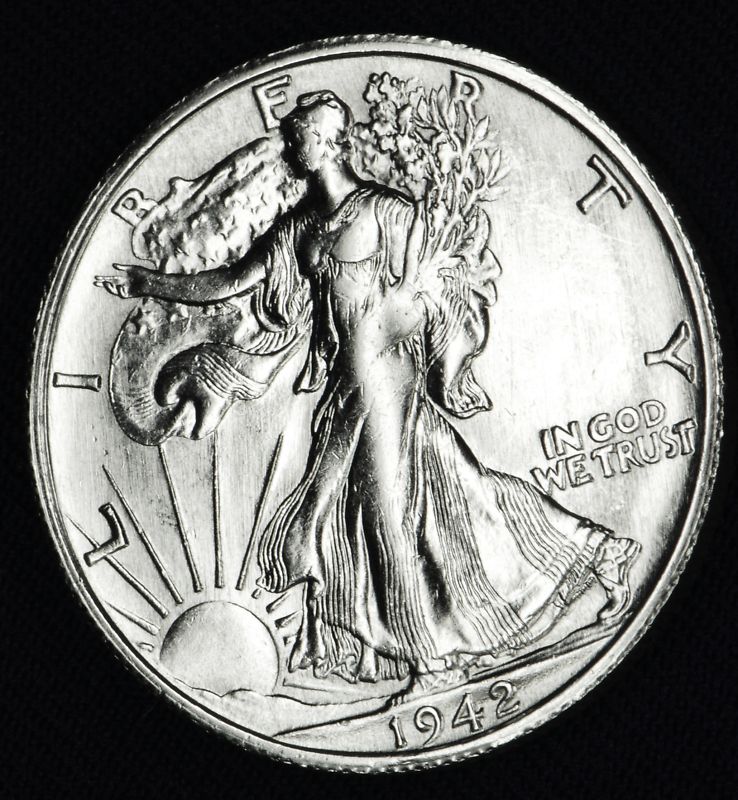 1942-s Liberty Walking Half.  BU   (Inventory A)