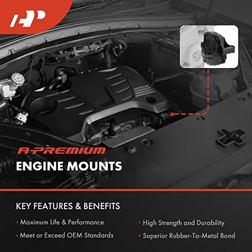 2PCS Front Left and Right Engine Motor Mount Kit Compatible with Audi A4