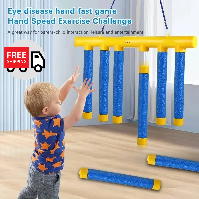 Upgrade Reflex Challenge Game - Drop The Stick, Catch All Sticks Game,...