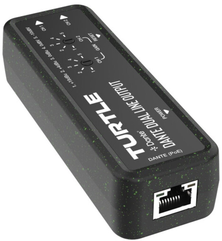 Turtle AV TAV-D2LDE Dual-Channel Dante to Analog Euroblock Line Output Adapter