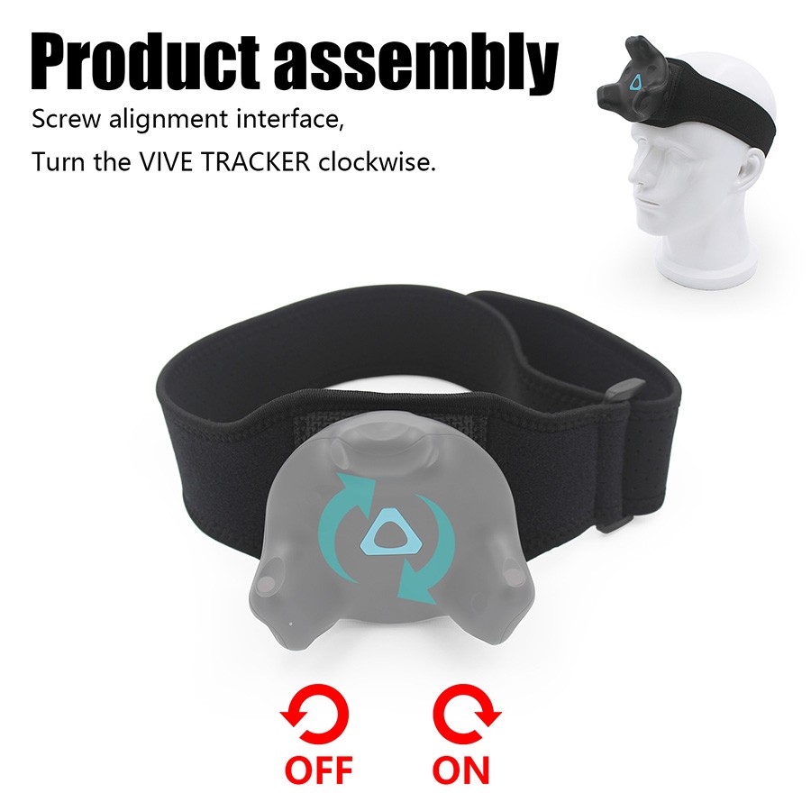 For HTC VIVE Tracker 3.0 Tracker Head Strap VR Game Positioner Fixed Strap