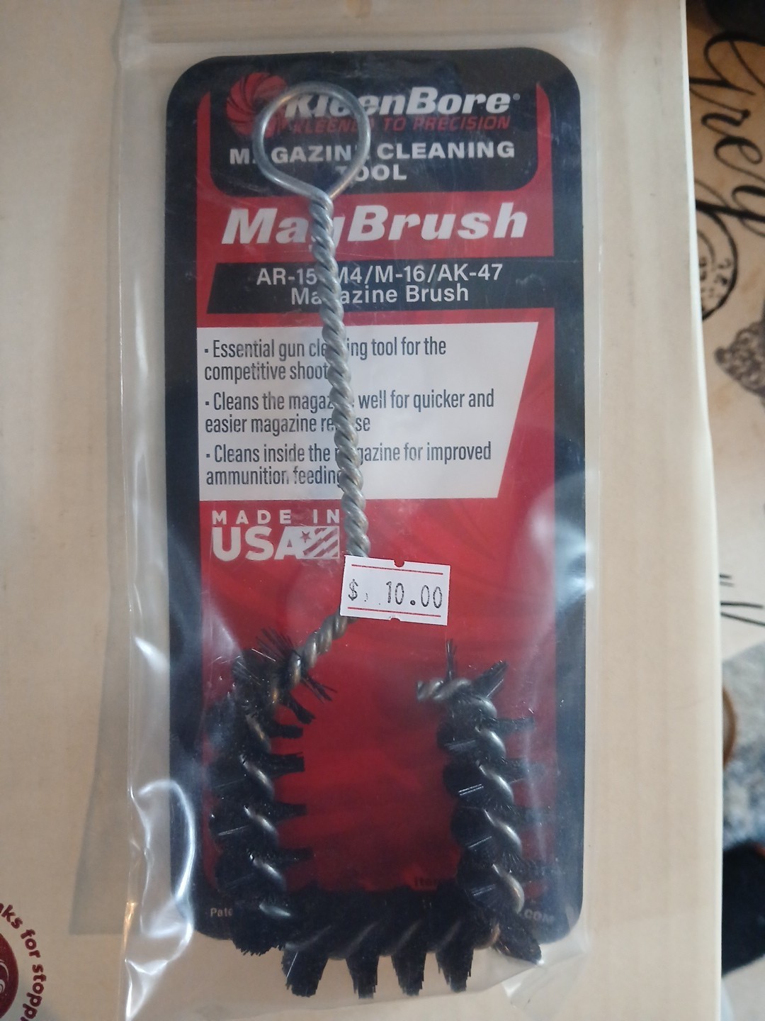 Kleenbore Magazine Cleaning Mag Brush MAG206