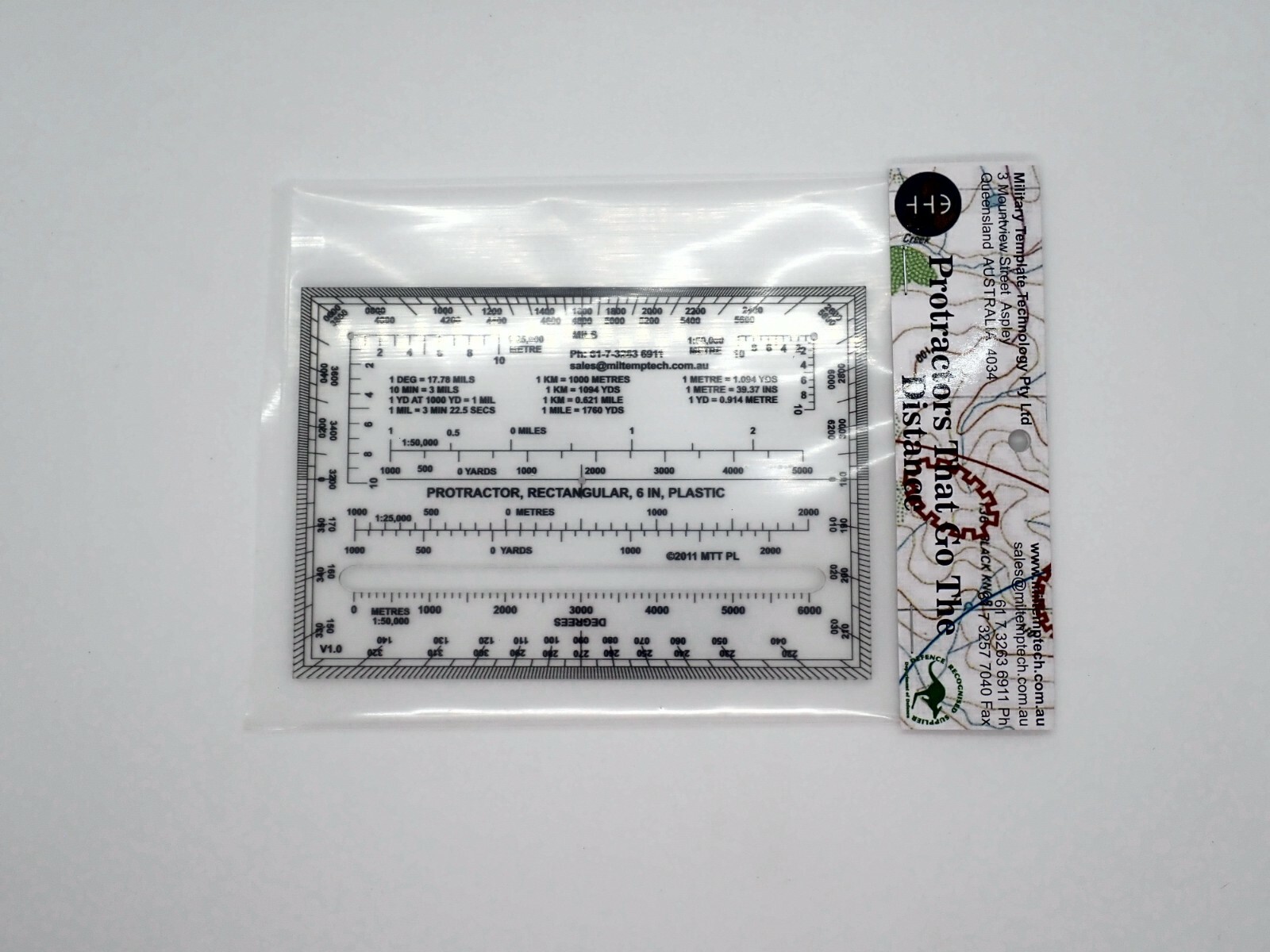 6IN Rectangular Protractor