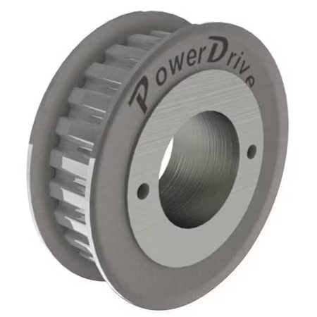 Powerdrive 28Lh050 Gearbelt Pulley, Steel, W 1 7/16 In