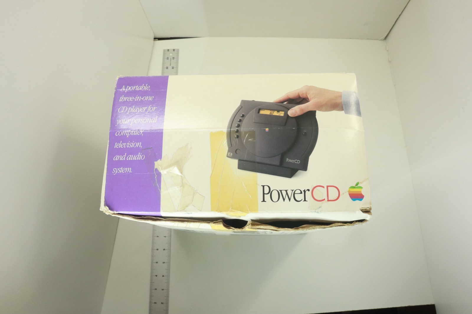 Apple PowerCD / Power CD Player, with Box (Read Description)