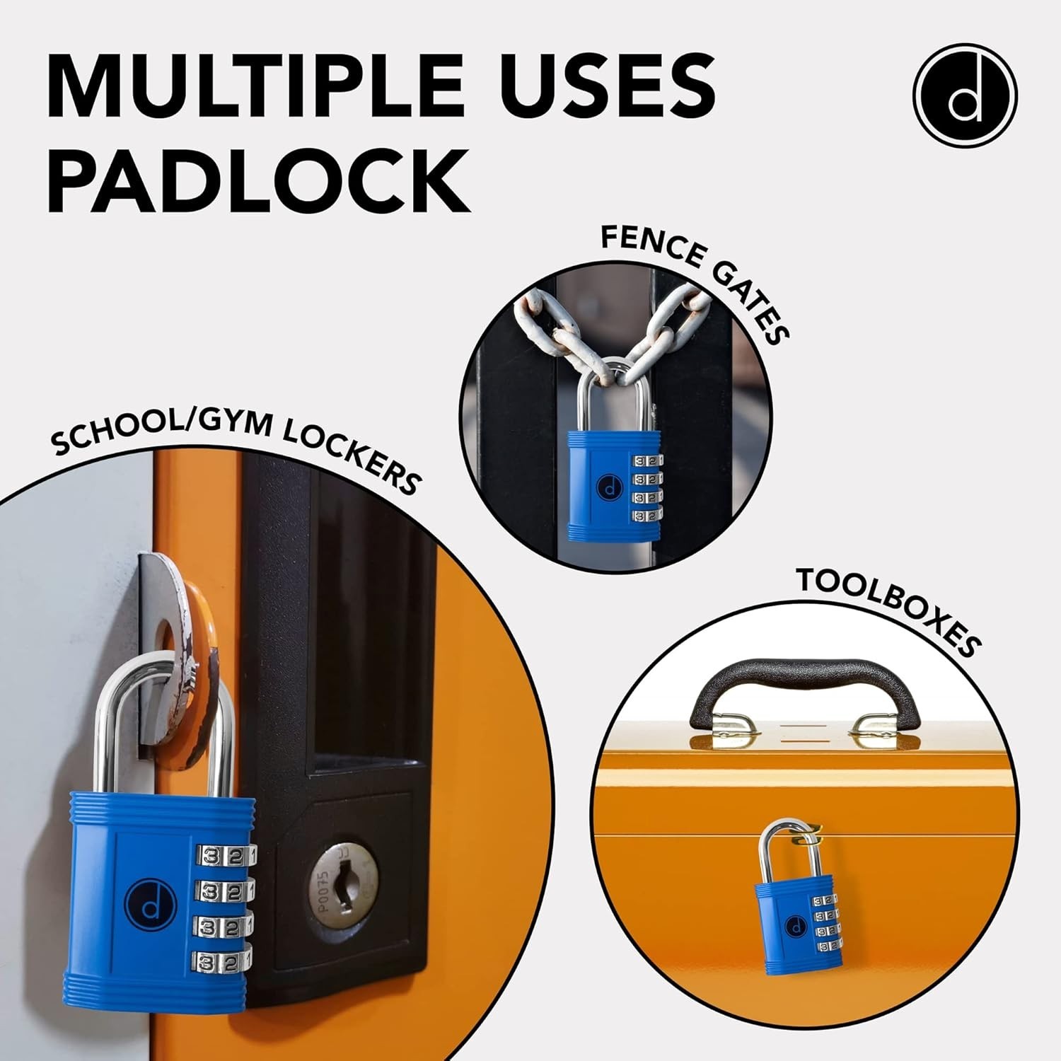Compact Weatherproof Combination Padlock - Custom Code for Ultimate Security