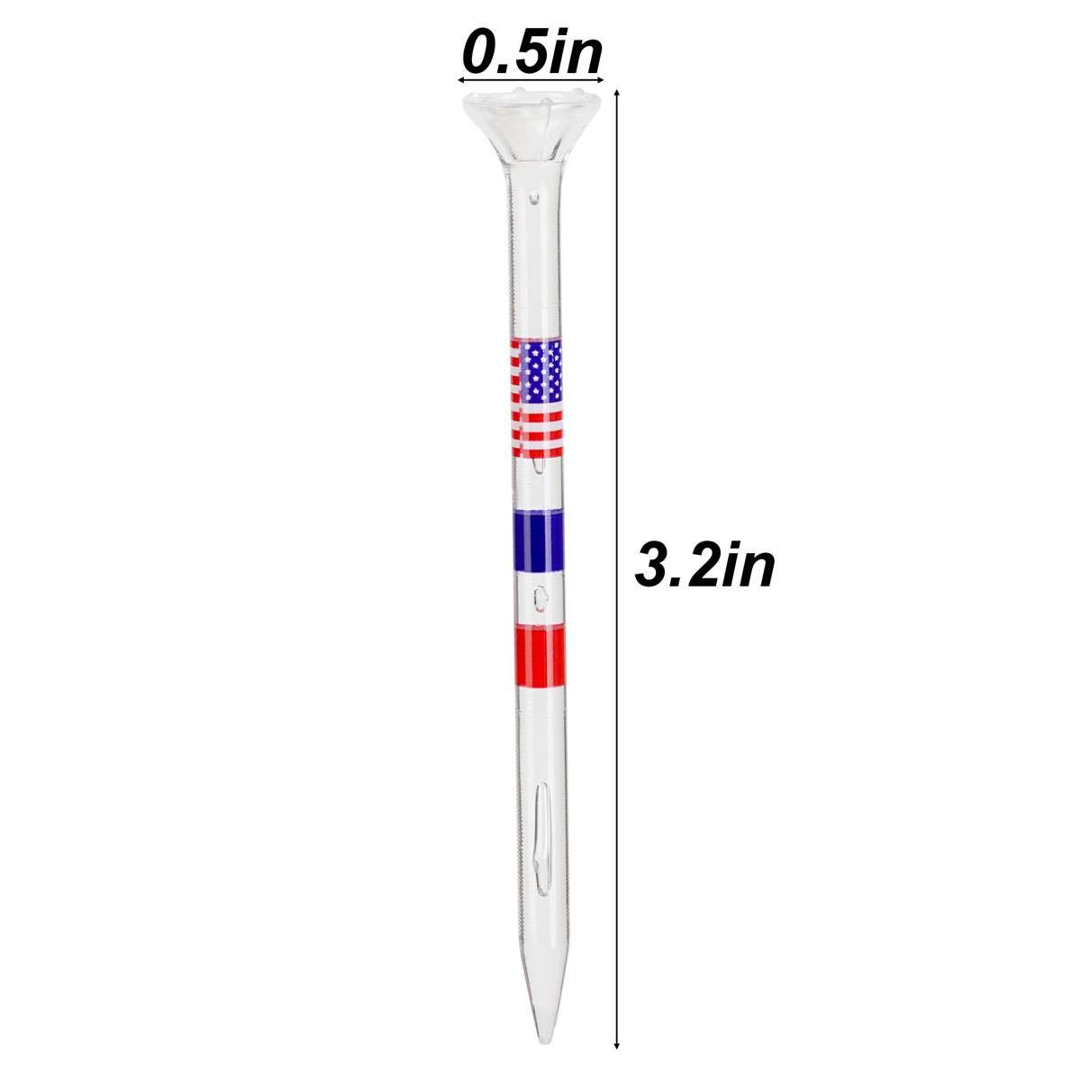 Big Top Cup 3 1/4 Inch Golf Professional Plastic Tees Training Aid 50PCS