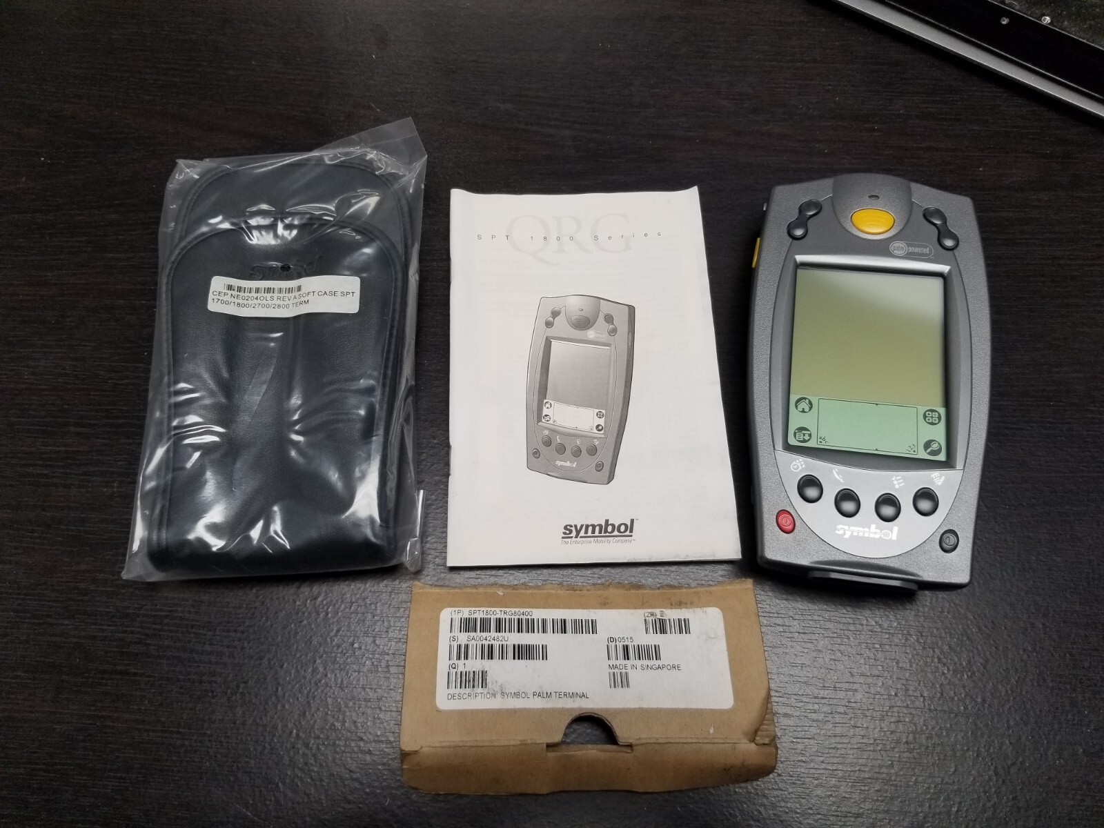 Symbol Palm Terminal SPT1800-TRG80400 Barcode Scanner with Case NEW - OPEN BOX!