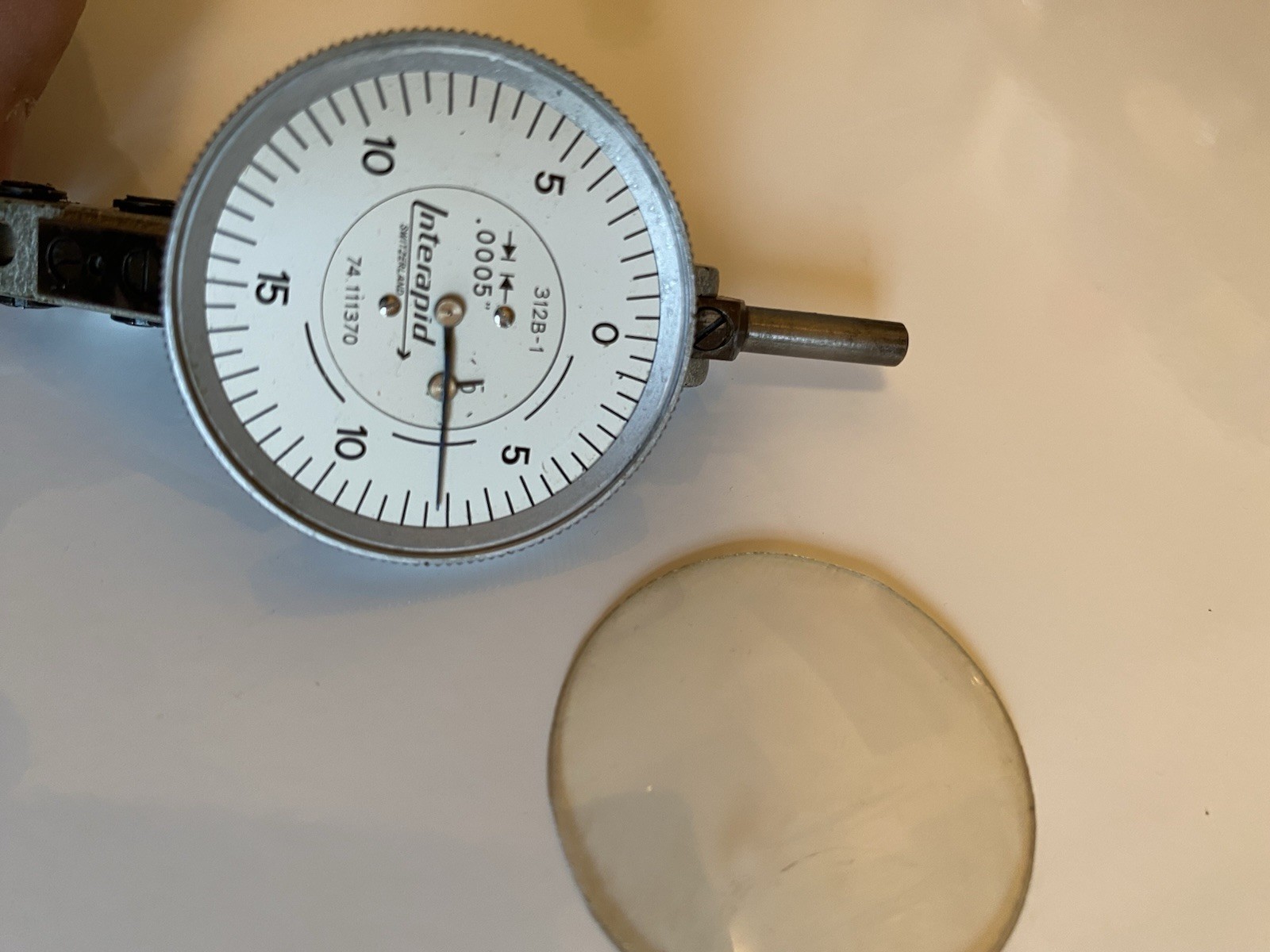 Interapid 312B-1 Dial Test Indicator .0005" Grad, 0-15-0 Range