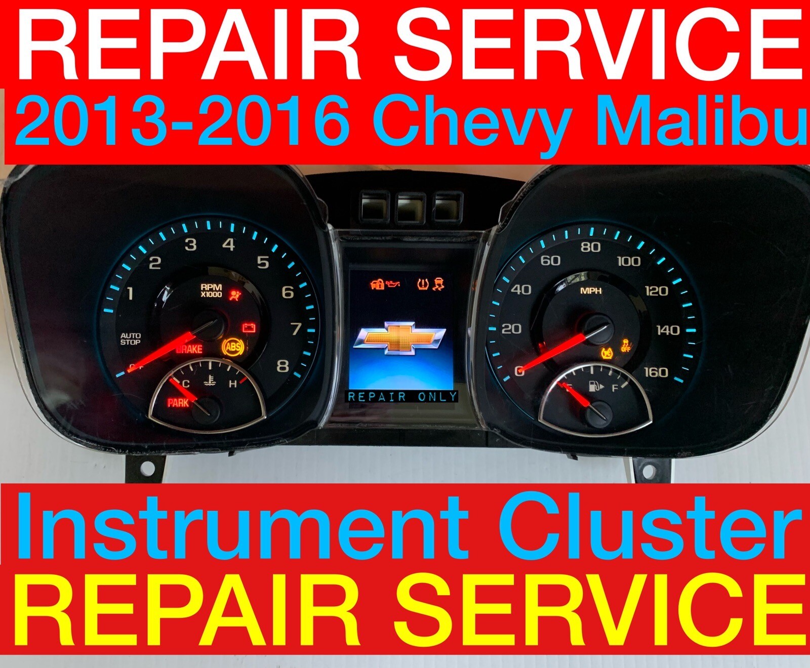 2013 GM Chevrolet Malibu Instrument Gauge Cluster REPAIR SERVICE 13 14 15 16