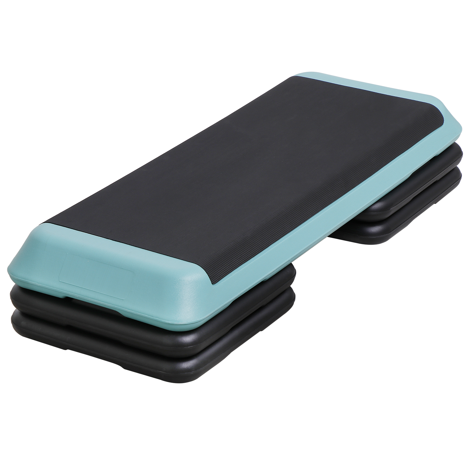 43.1'' Adjustable Aerobic Step Platform Exercise Workout Stepper with 4 Riser