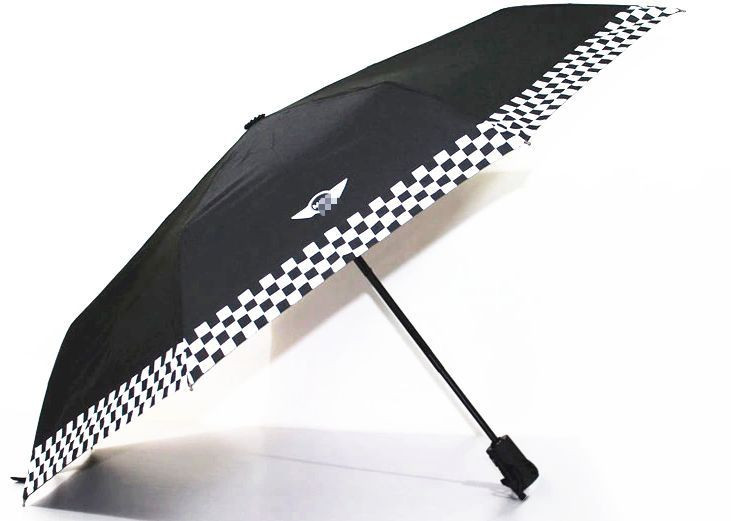 For Mini Cooper Portable Automatic Folding Umbrella Umbrellas Checkered Style