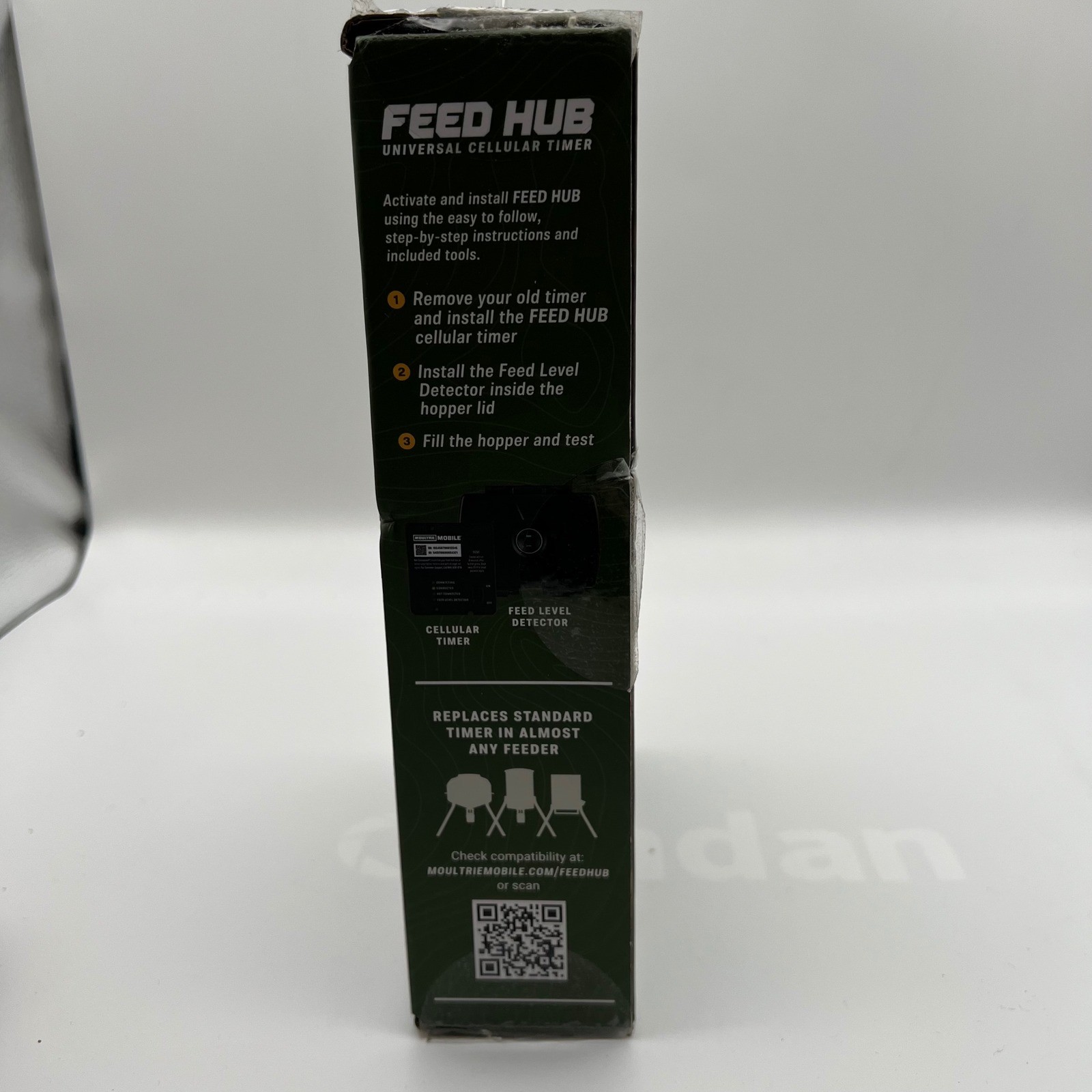 Moultrie Mobile Feed Hub Universal Cellular Timer Remote Feeder Management Green