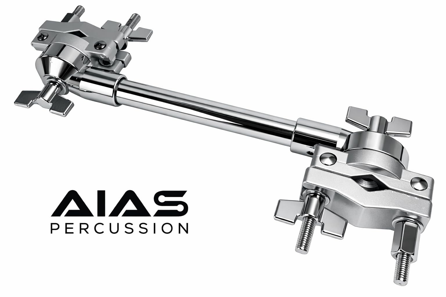 AIAS Rotating Multi Clamp – 360° Adjustable Drum Hardware Mount for Silver