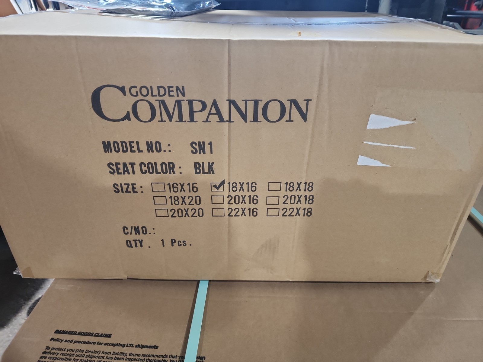 🥇Golden Companion Scooter Seat 18" X 16" New In Box