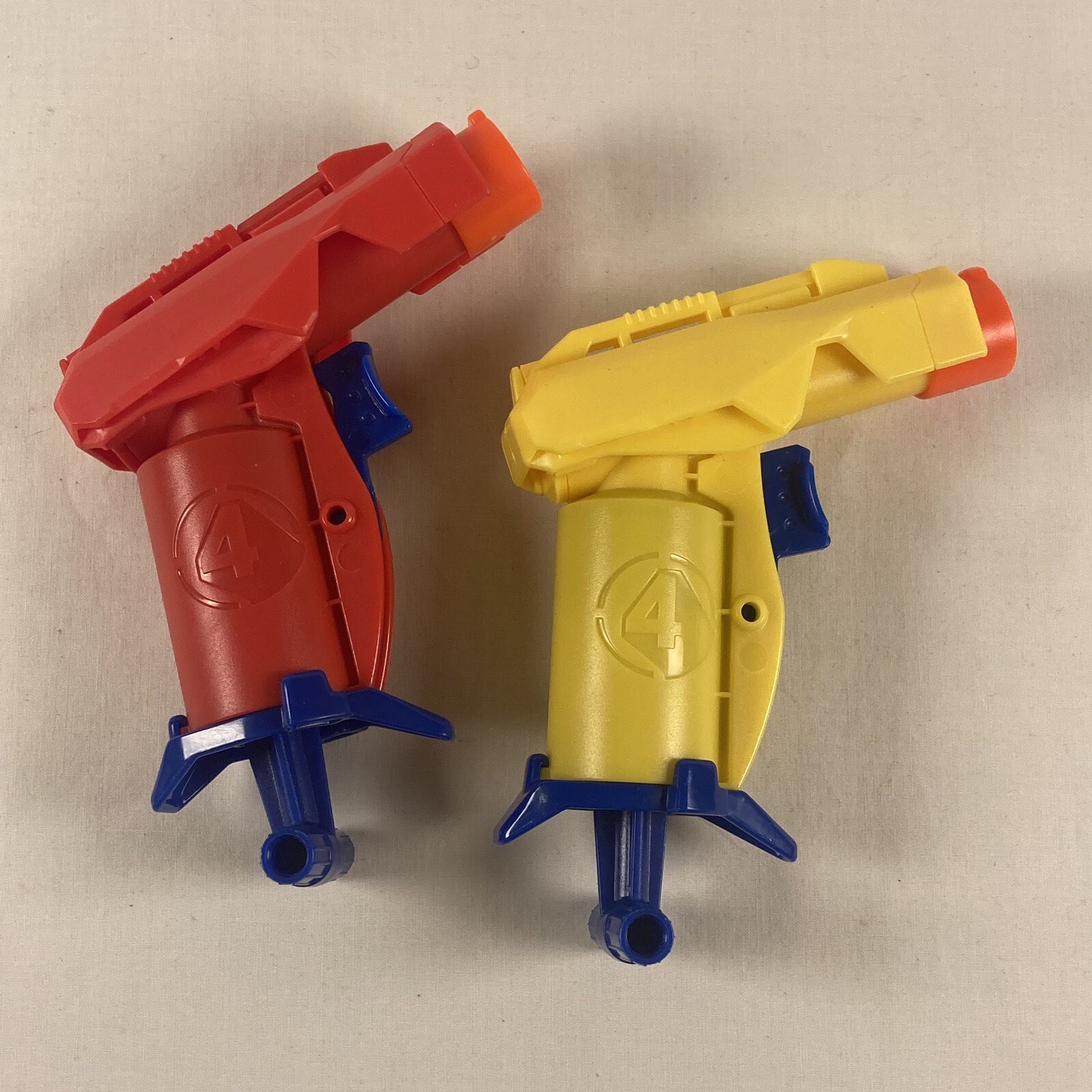 Hasbro Dart Guns Lot of 2 Mini Connect 4 Blast Single Shooter Red Yellow TESTED