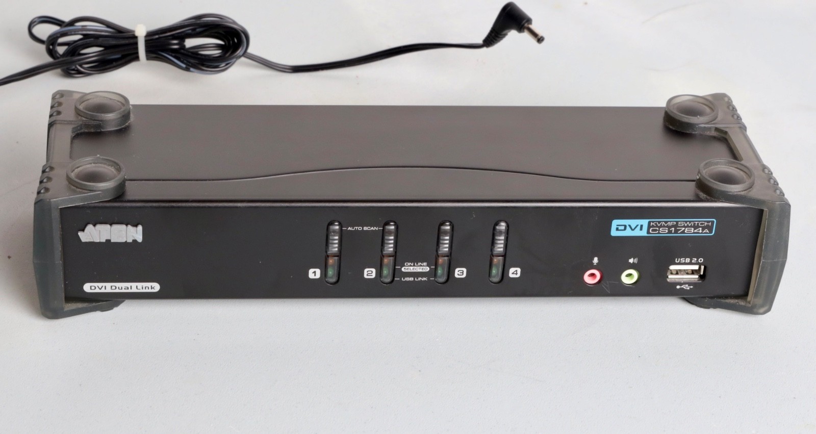 ATEN CubiQ CS1784A 4-Port USB DVI Dual Link KVMP Switch (CABLES INCLUDED)