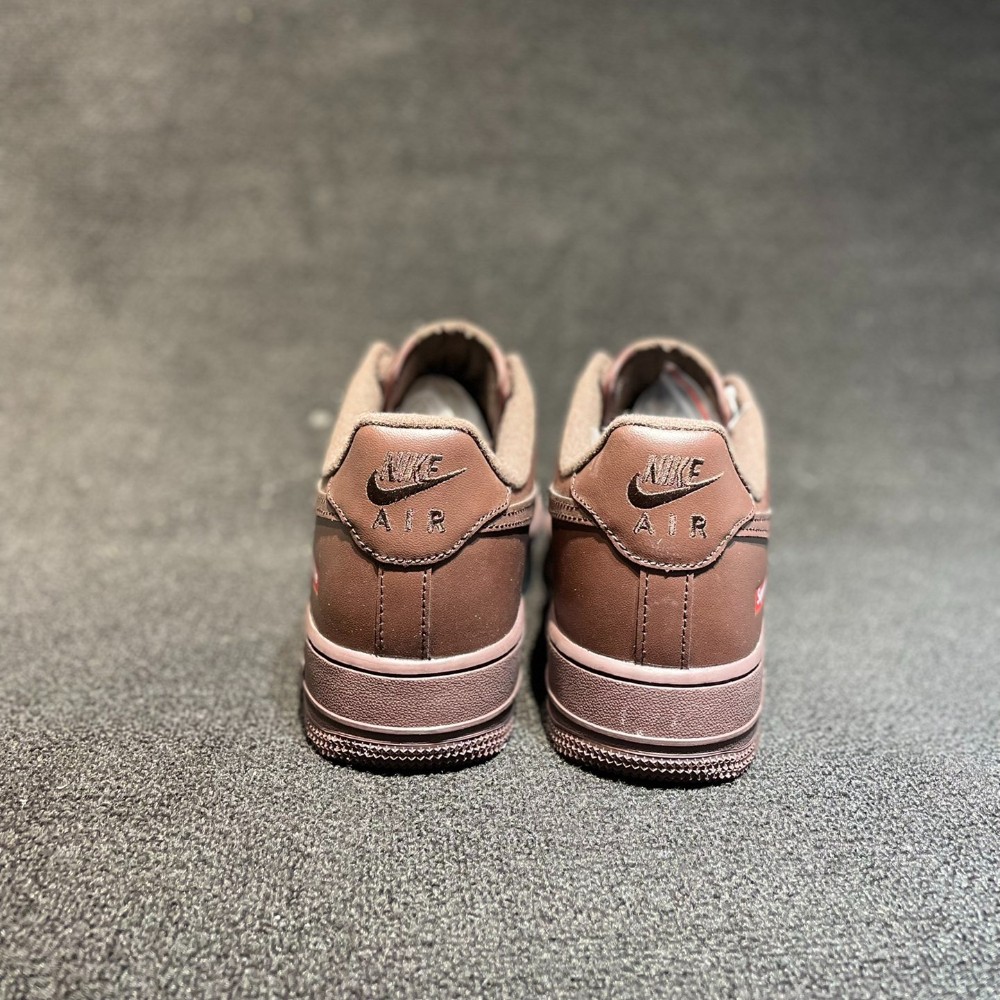 CU9225-200 Force 1 Low x Supreme Baroque Brown 2023