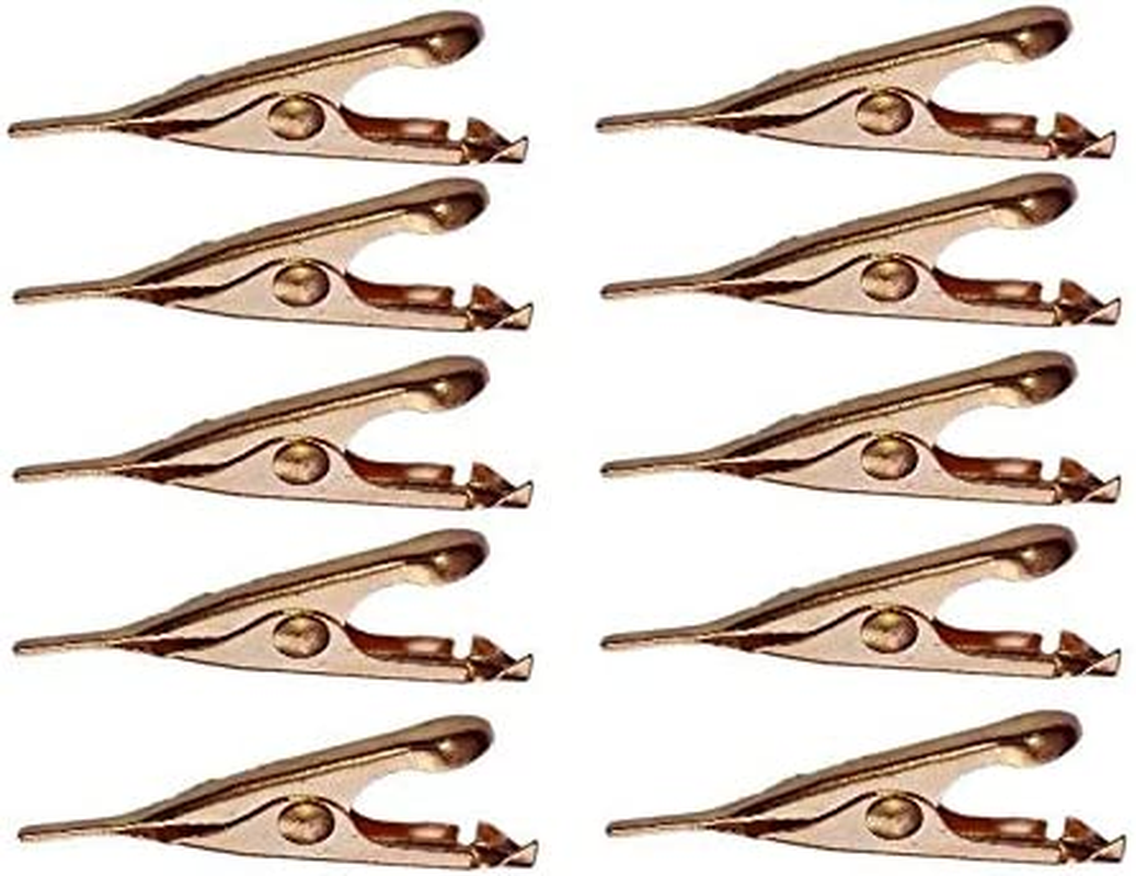 Micro Toothless Alligator Test Clips, Copper Plated with Smooth Microscop
