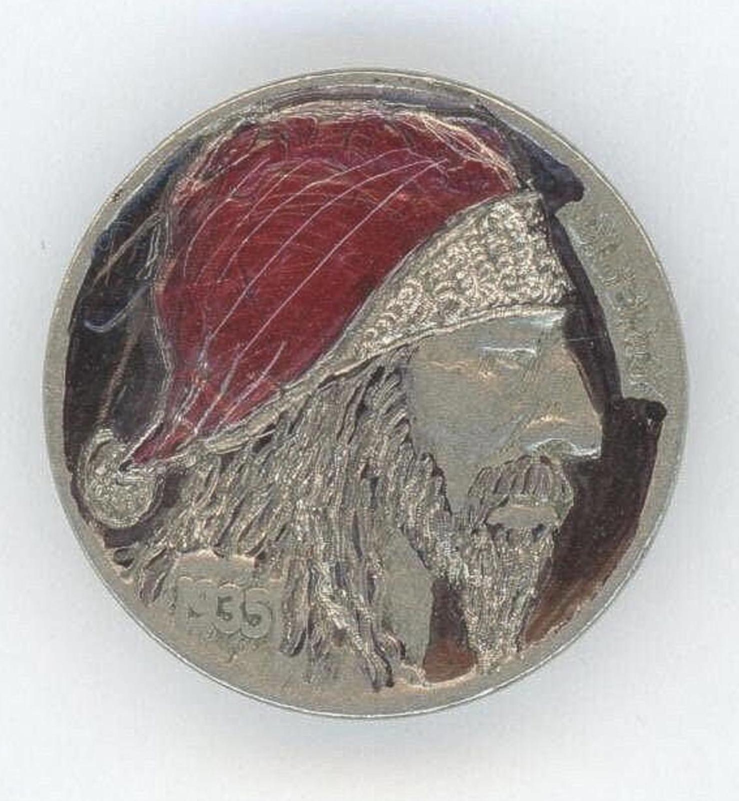 RARE - 1935 Hand Engraved - HOBO NICKEL Buffalo - Highly collectible