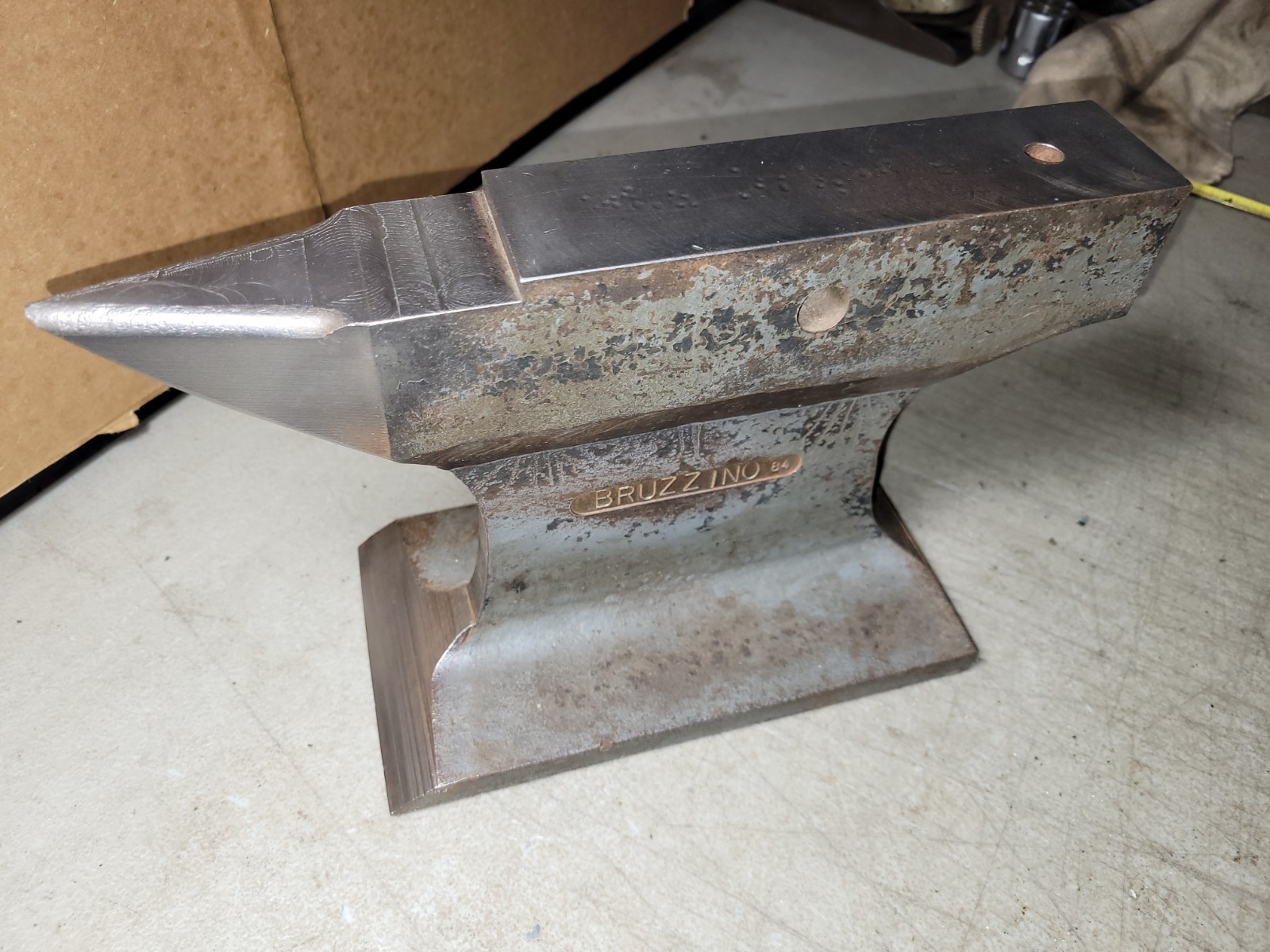 Vintage User/Artisan made bench top anvil 15 pound blacksmithing tool