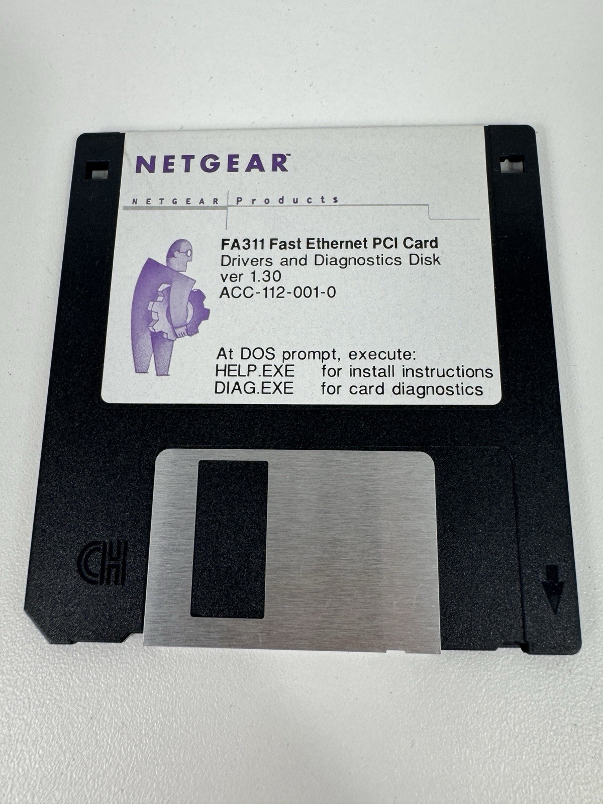 NETGEAR FA310TX Fast Ethernet PCI Card Drivers And Diagnostics Floppy Disk 3.5