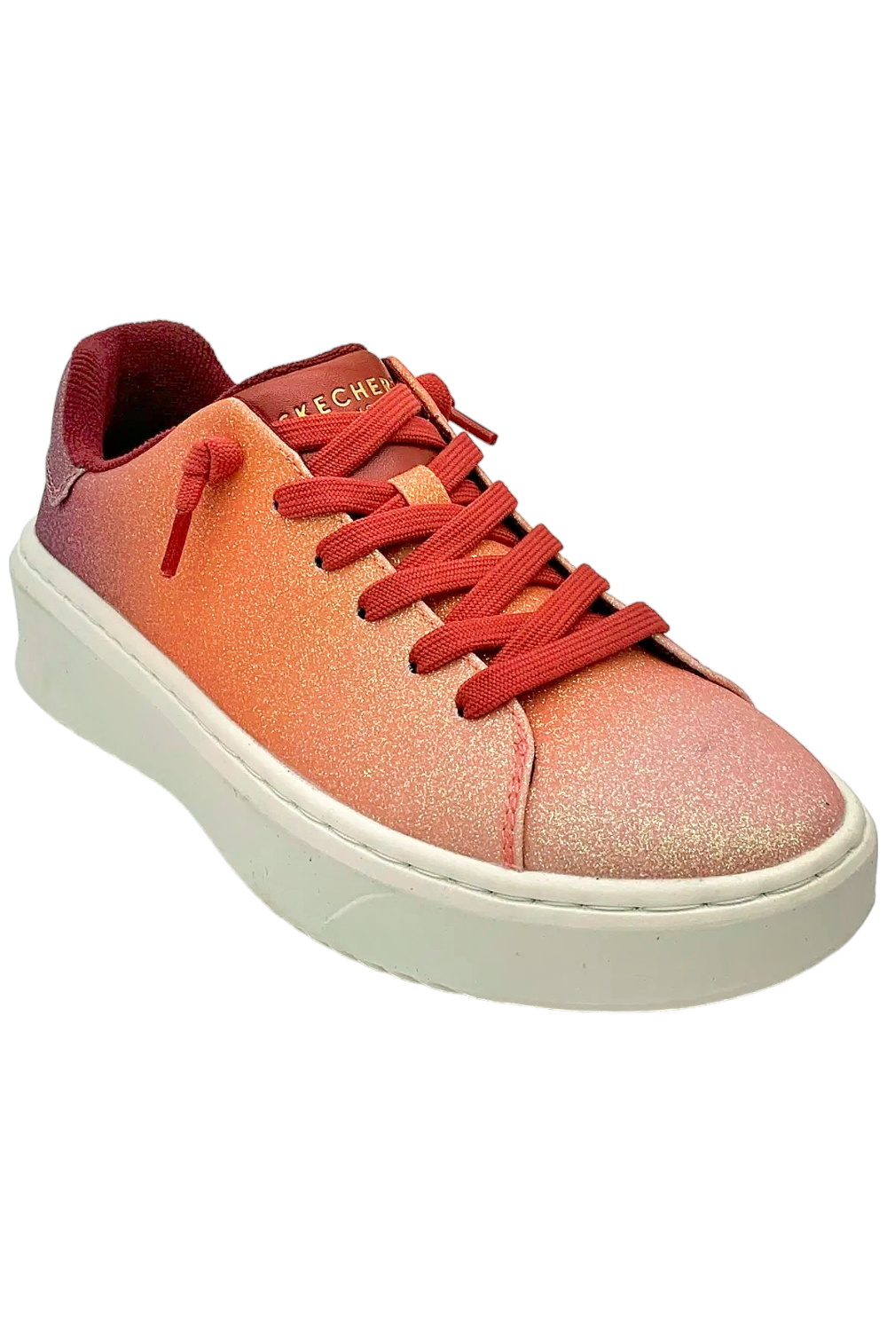 Skechers x Jane Glitter Court Break Sneakers Enchanted Glitz Red