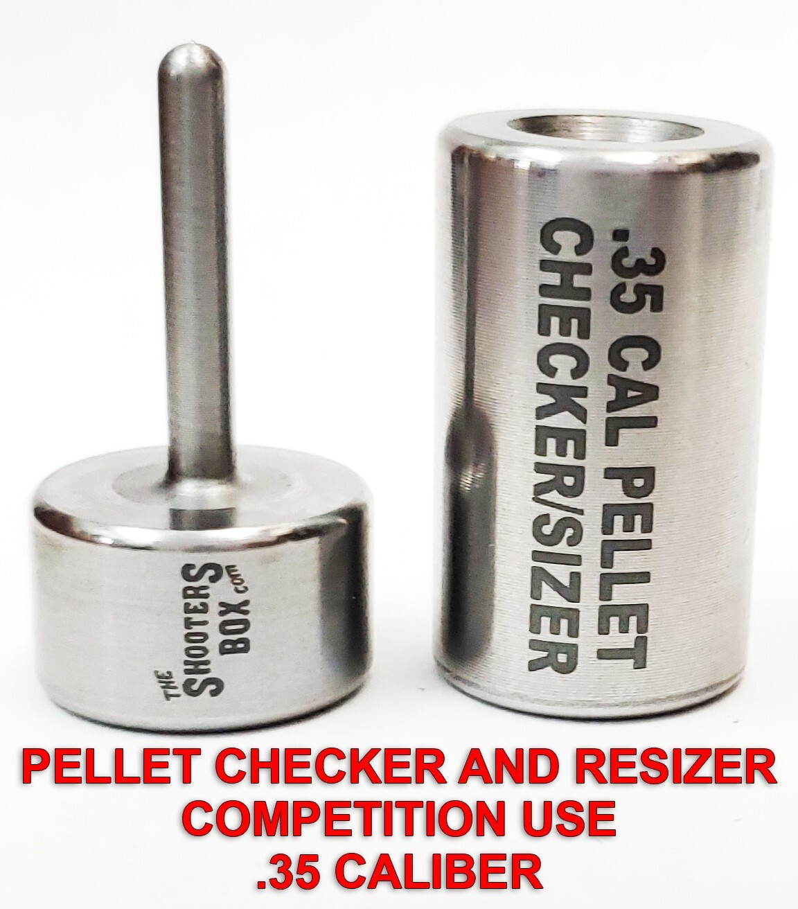 Pellet Resizer/Checker .35 Cal - Sizer - Stainless Steel - USA Made - Free Ship!