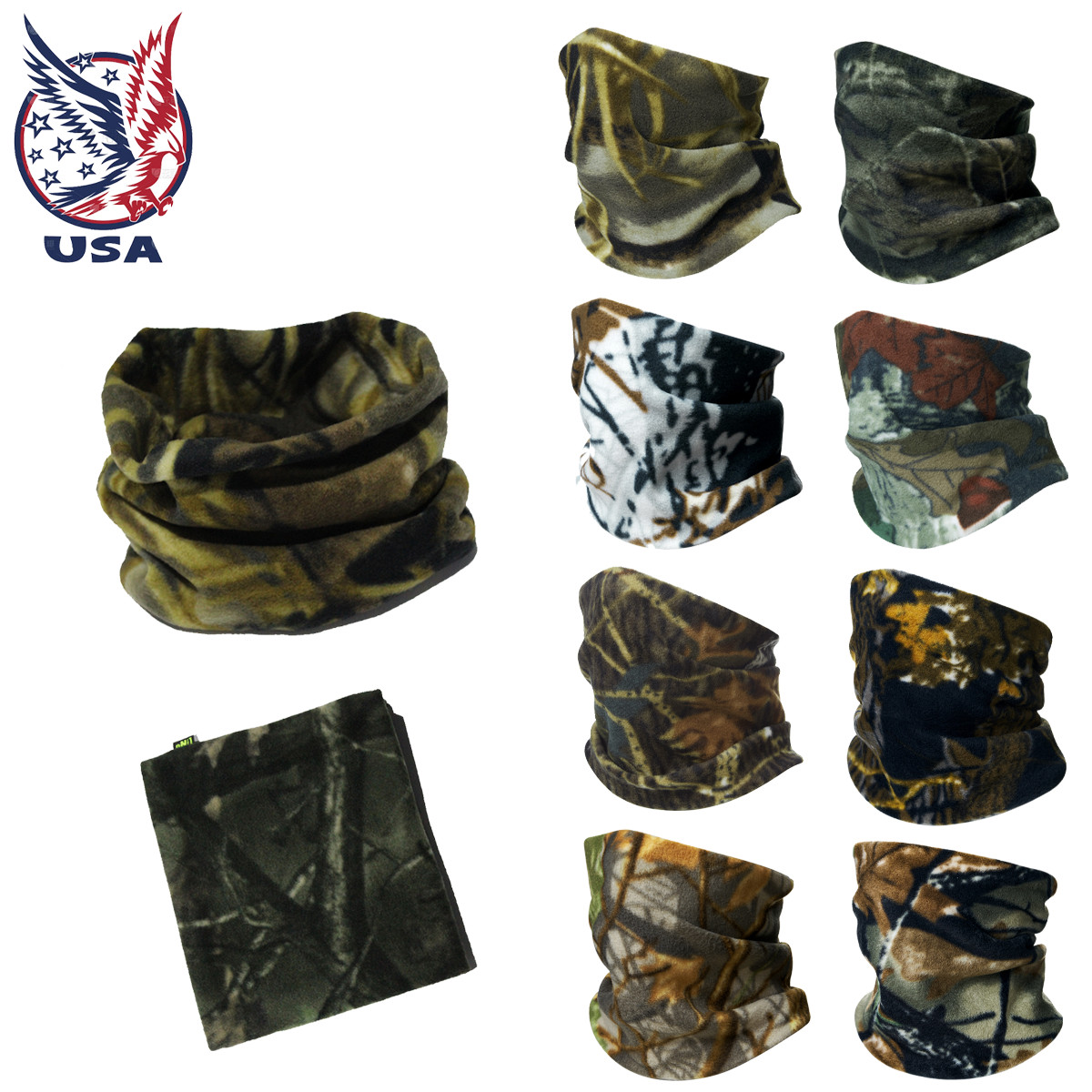 Winter Fleece Face Mask Cover Scarfs Neck Warmer Gaiter for Men Women Outdoor