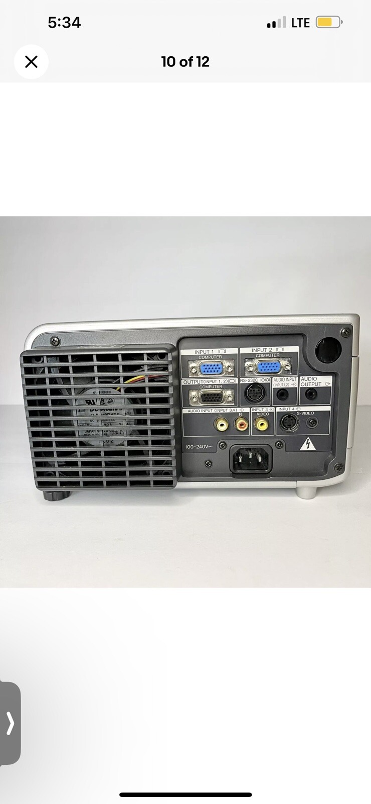 Sharp Notevision XG-C40XU LCD Projector Tested / Works Great