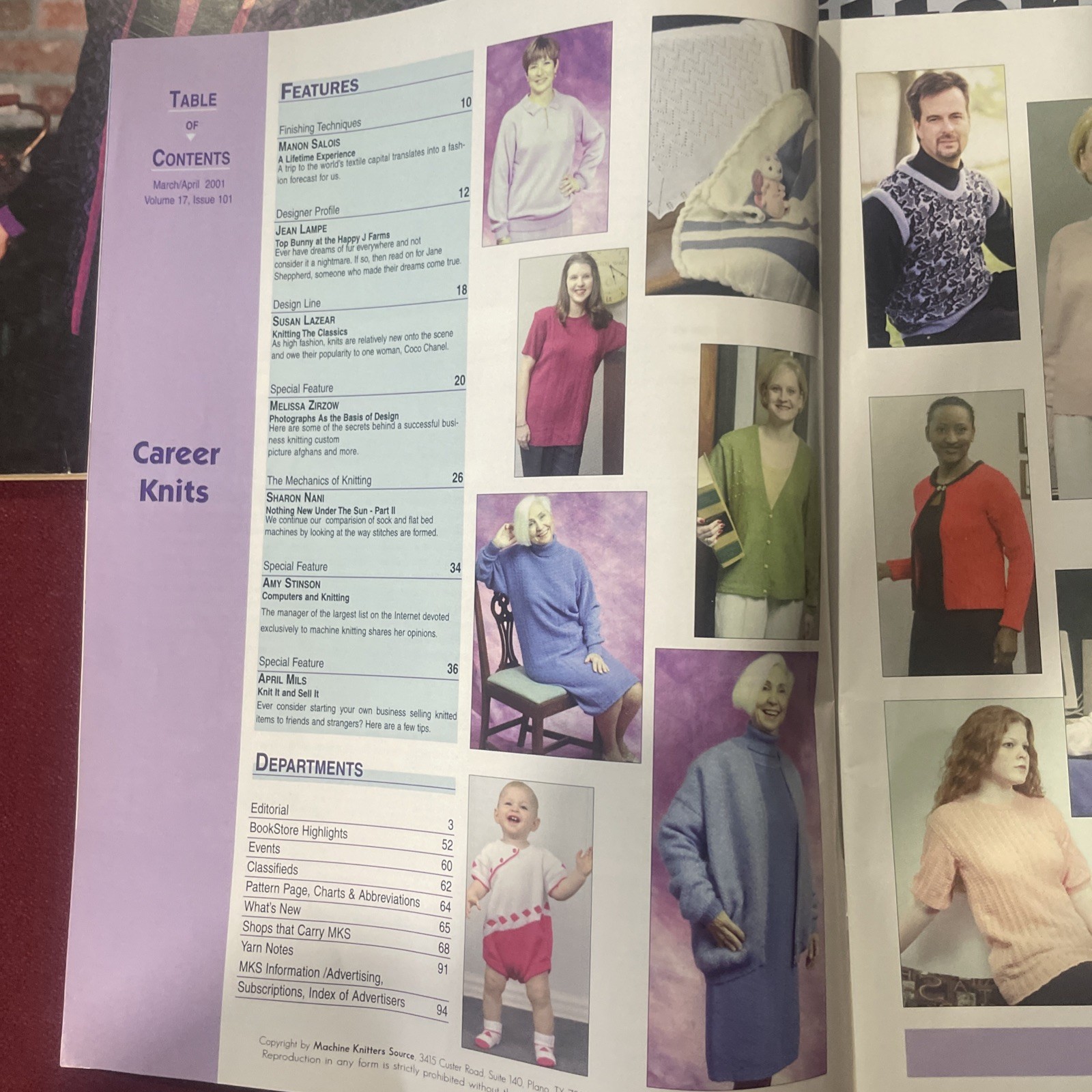 5 Knitting Machine Knit Magazines 1990 -2003 #3