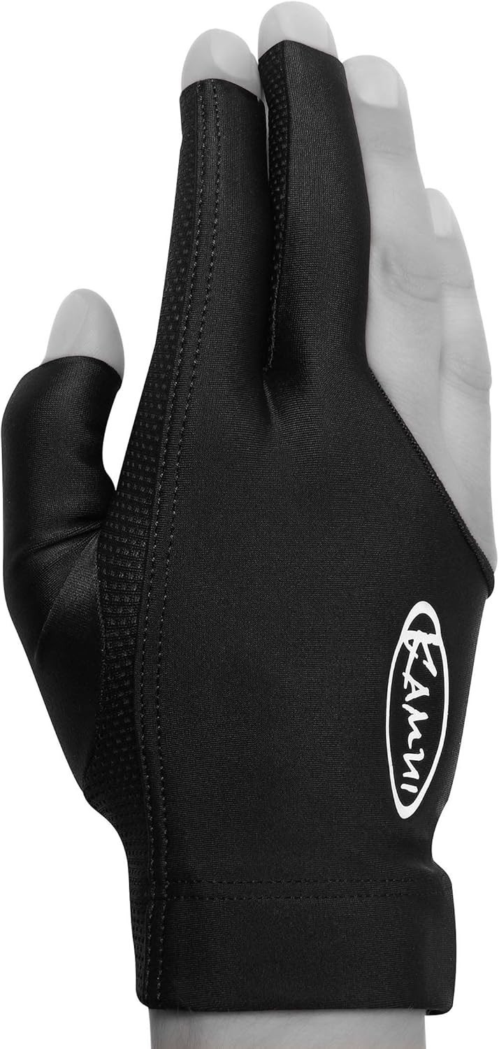 Compact Black Billiard Glove - Quick-Dry & Slip-Resistant for Right Hand Use
