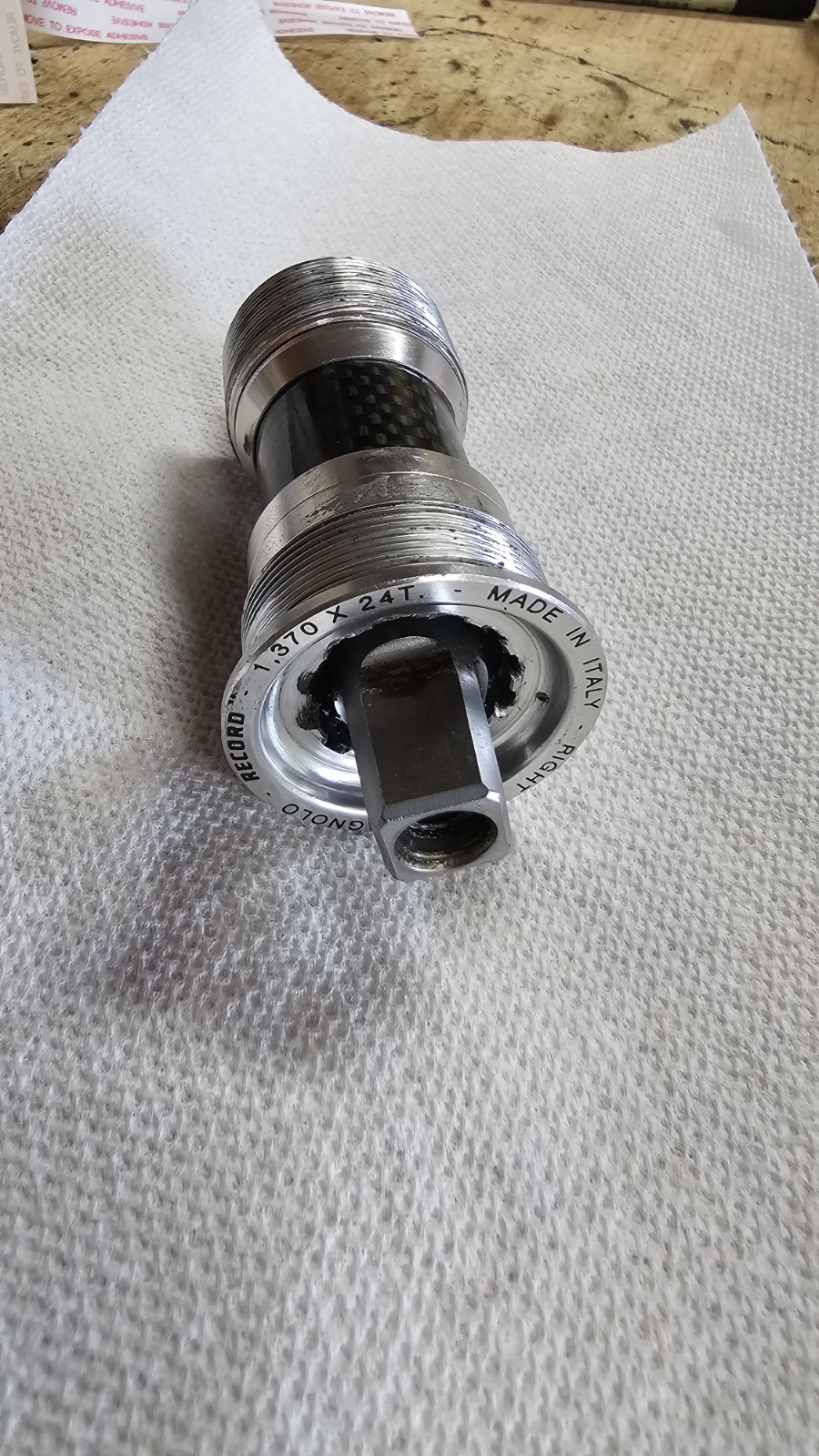 CAMPAGNOLO RECORD SEALED BOTTOM BRACKET BRITISH 68-102 MM 190 GRAMS
