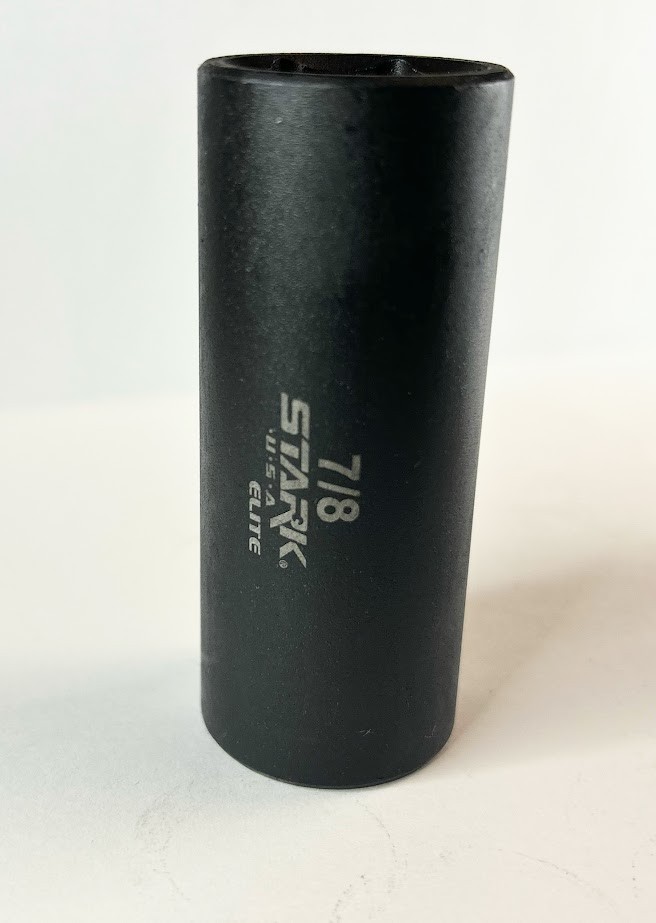 STARK  7/8" x 1/2" Deep Impact Socket - 6 Point -  Free USA Shipping
